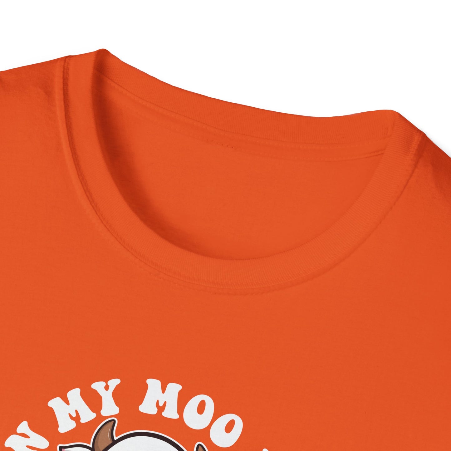 Funny Cow Ghost Unisex Softstyle T-Shirt for Halloween "In My Moo Boo Era"