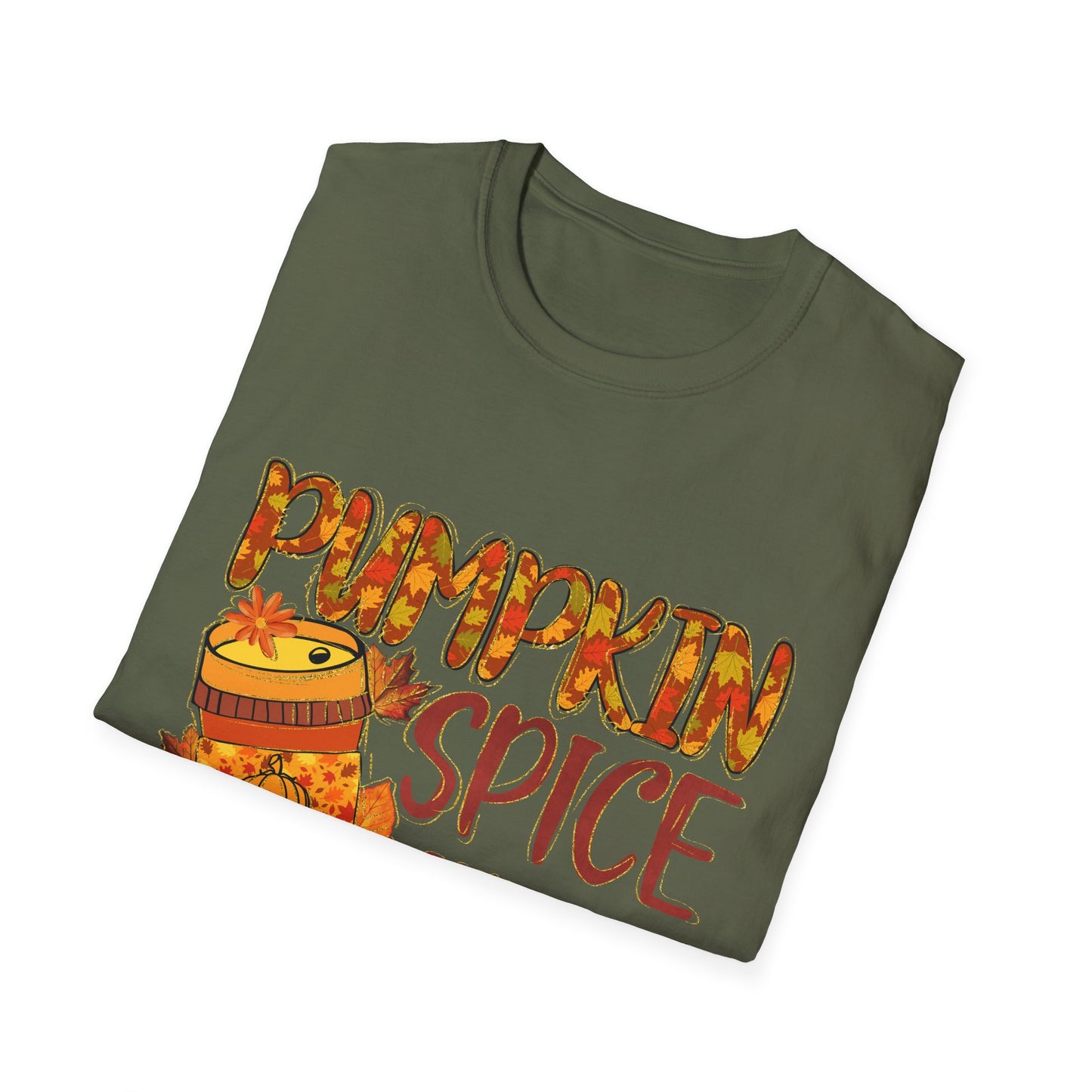 "Pumpkin Spice Keeps this Teacher Nice" Fall Teacher Unisex Softstyle T-Shirt