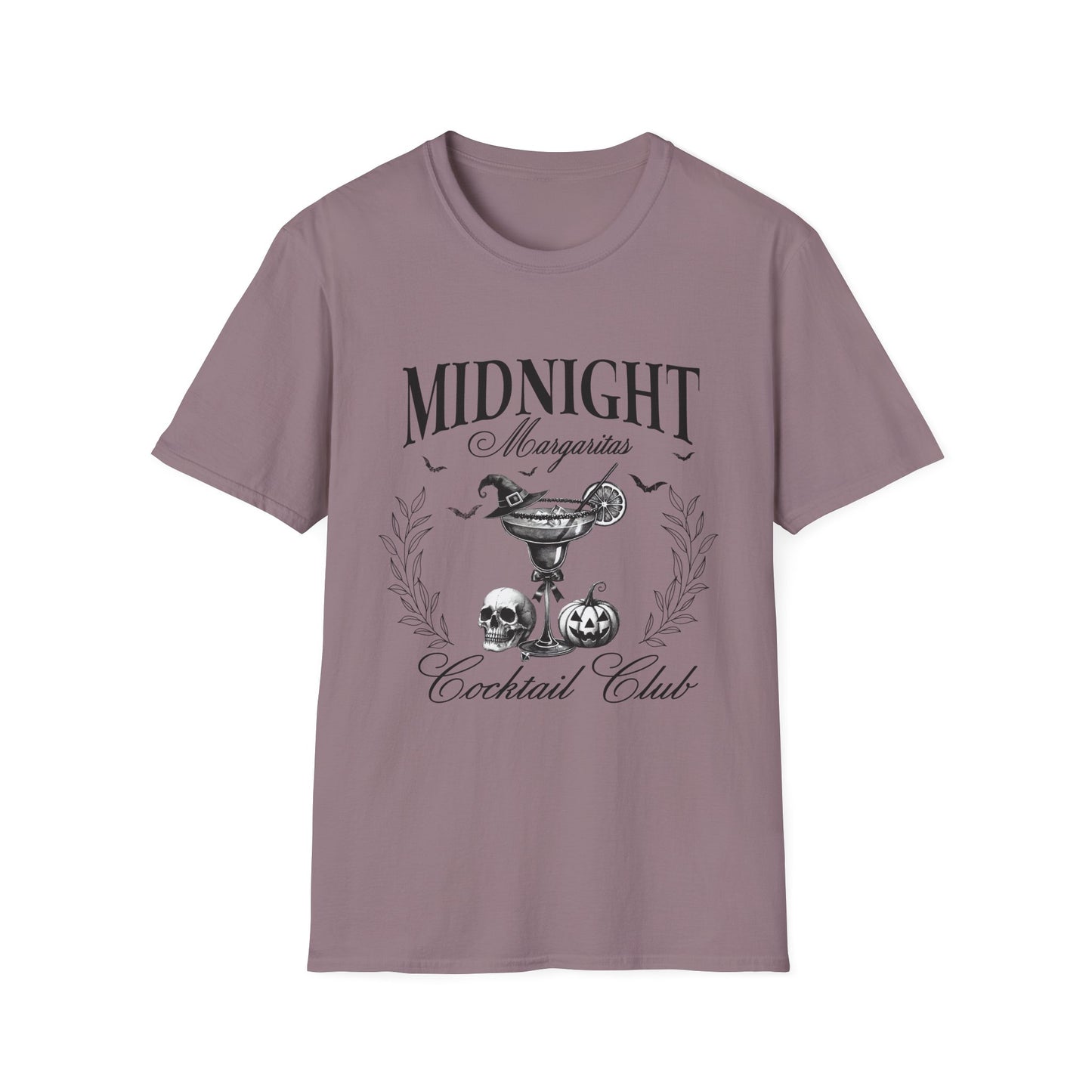 Midnight Margaritas Cocktail Club Unisex Softstyle  Halloween T-Shirt