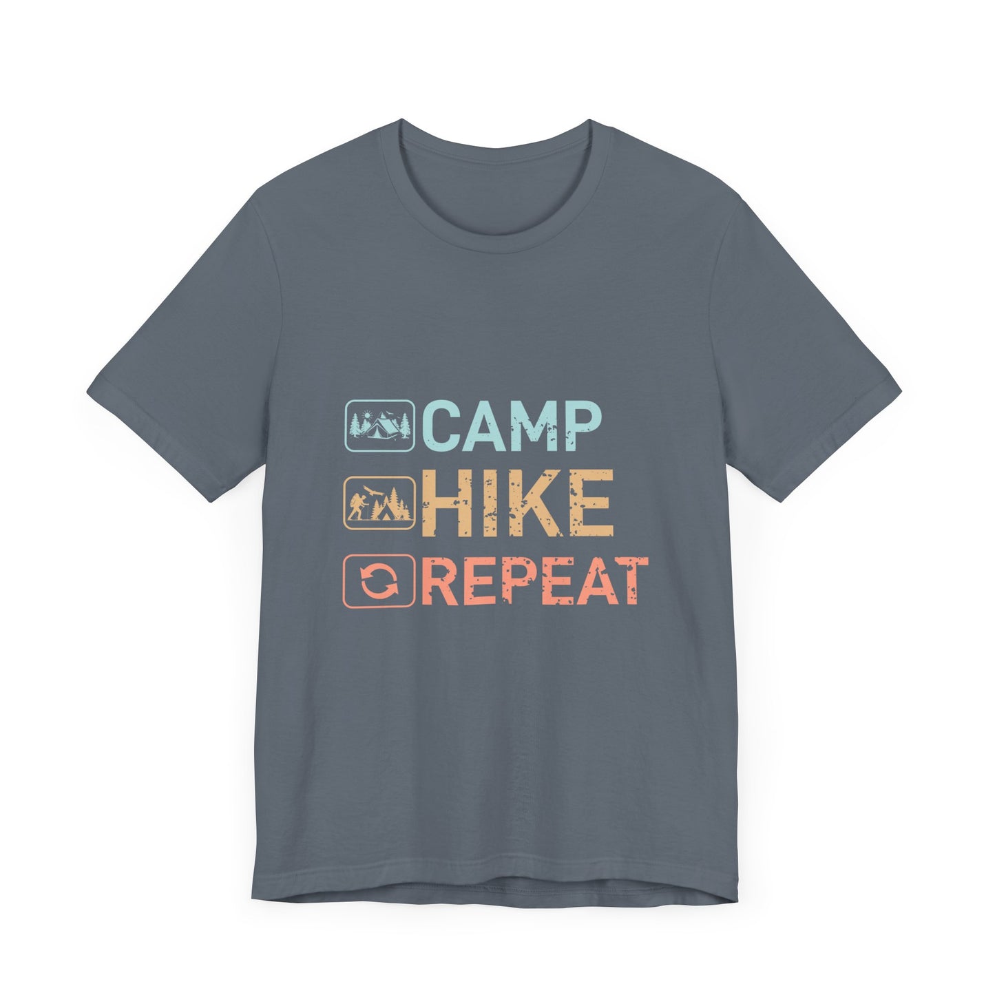 Camp Hike Repeat Unisex Jersey Short Sleeve Tee