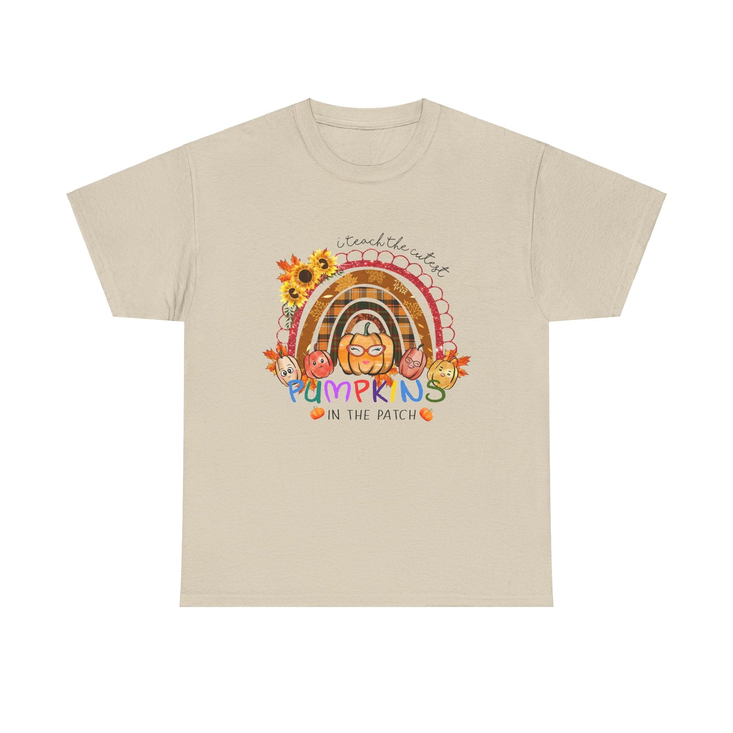 Fall Vibes Unisex Heavy Cotton Tee - 'I teach the Cutest Pumpkins in the Patch' Design
