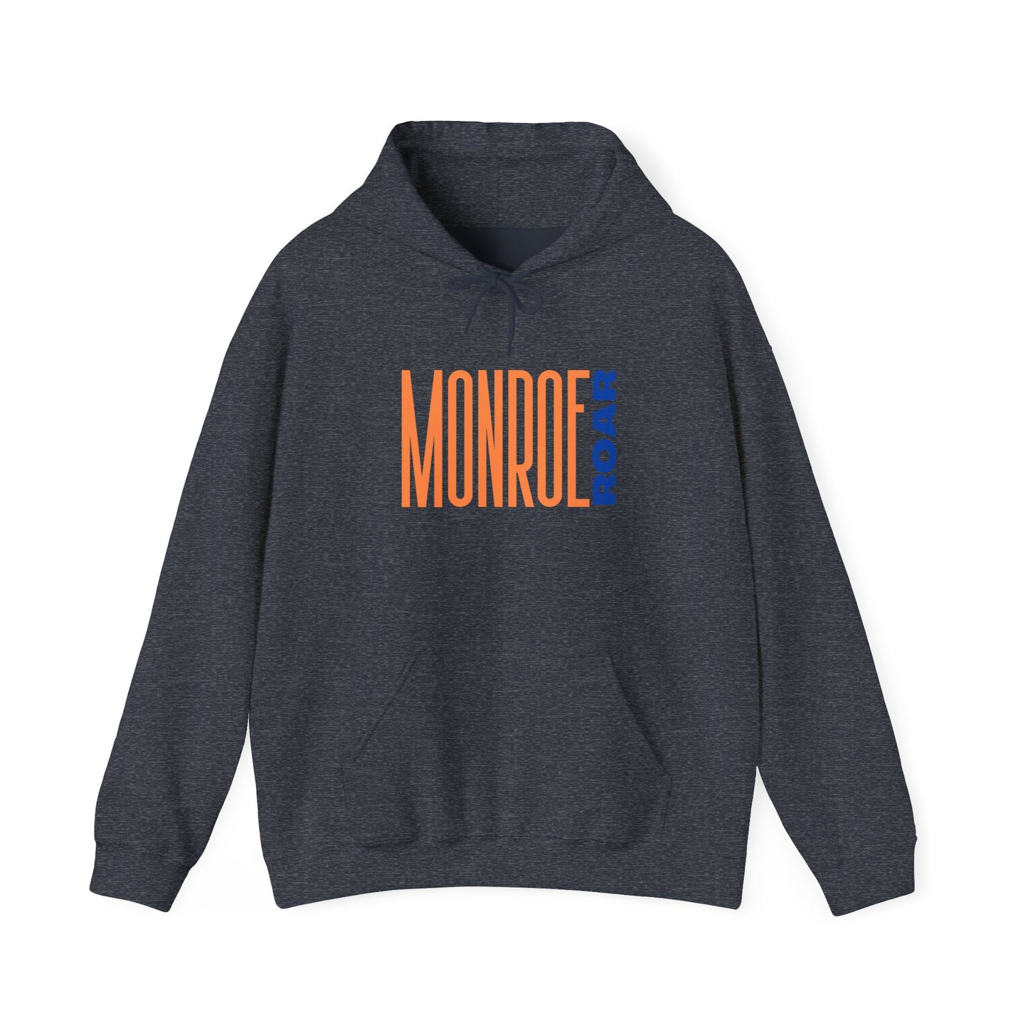 Monroe Roar Unisex Heavy Blend™ Hoodie – Comfortable Graphic Sweatshirt in Blue