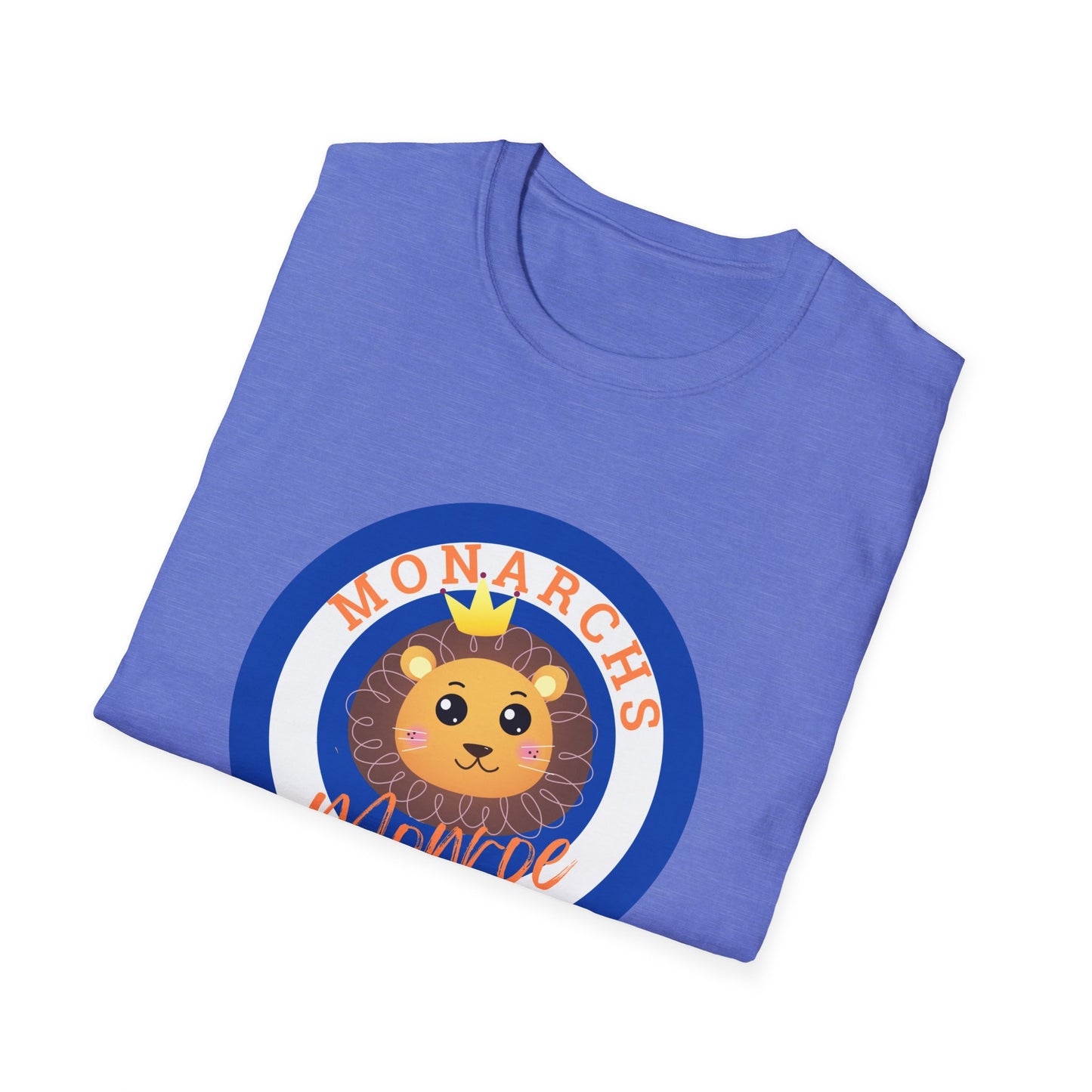 Monarch Lion Unisex Softstyle T-Shirt - Fun & Playful Design
