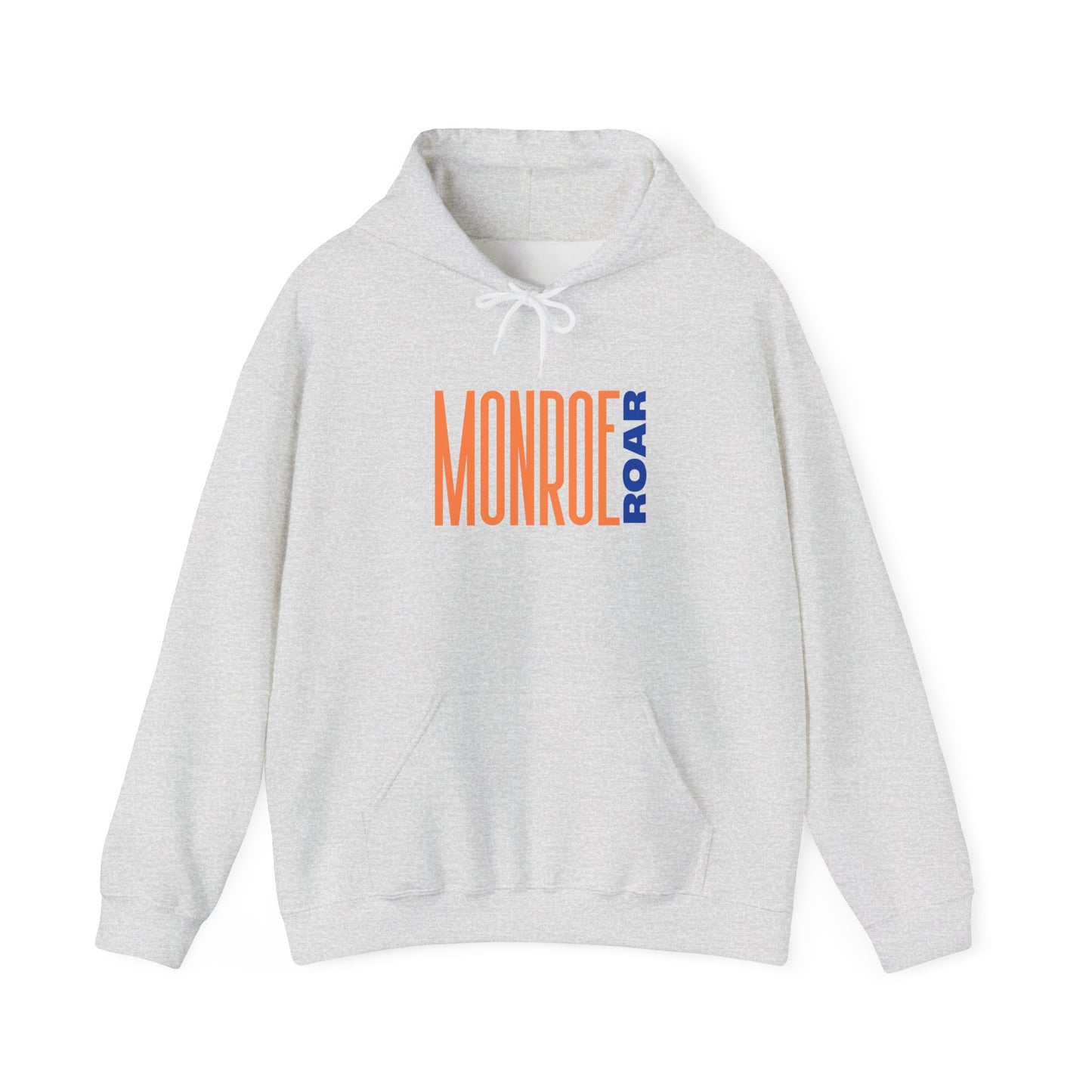 Monroe Roar Unisex Heavy Blend™ Hoodie – Comfortable Graphic Sweatshirt in Blue