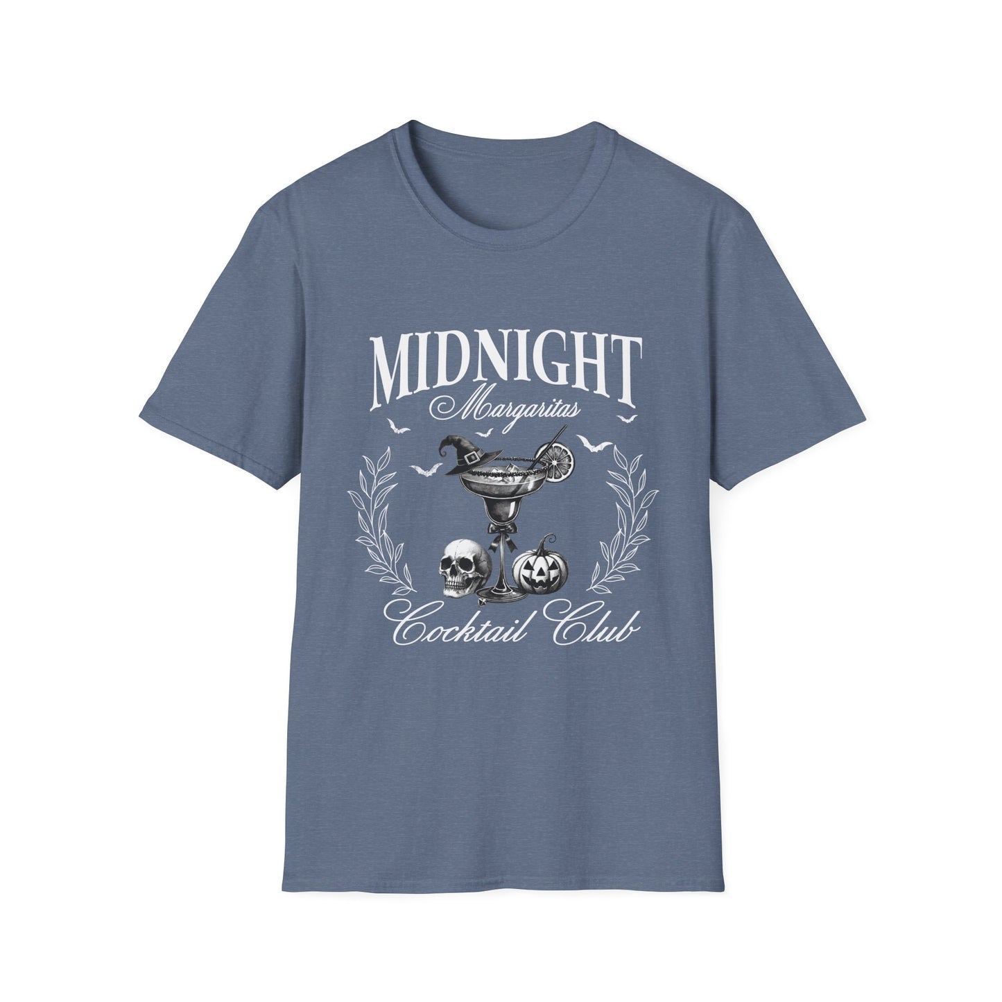 Midnight Margaritas Cocktail Club Halloween Unisex Softstyle T-Shirt