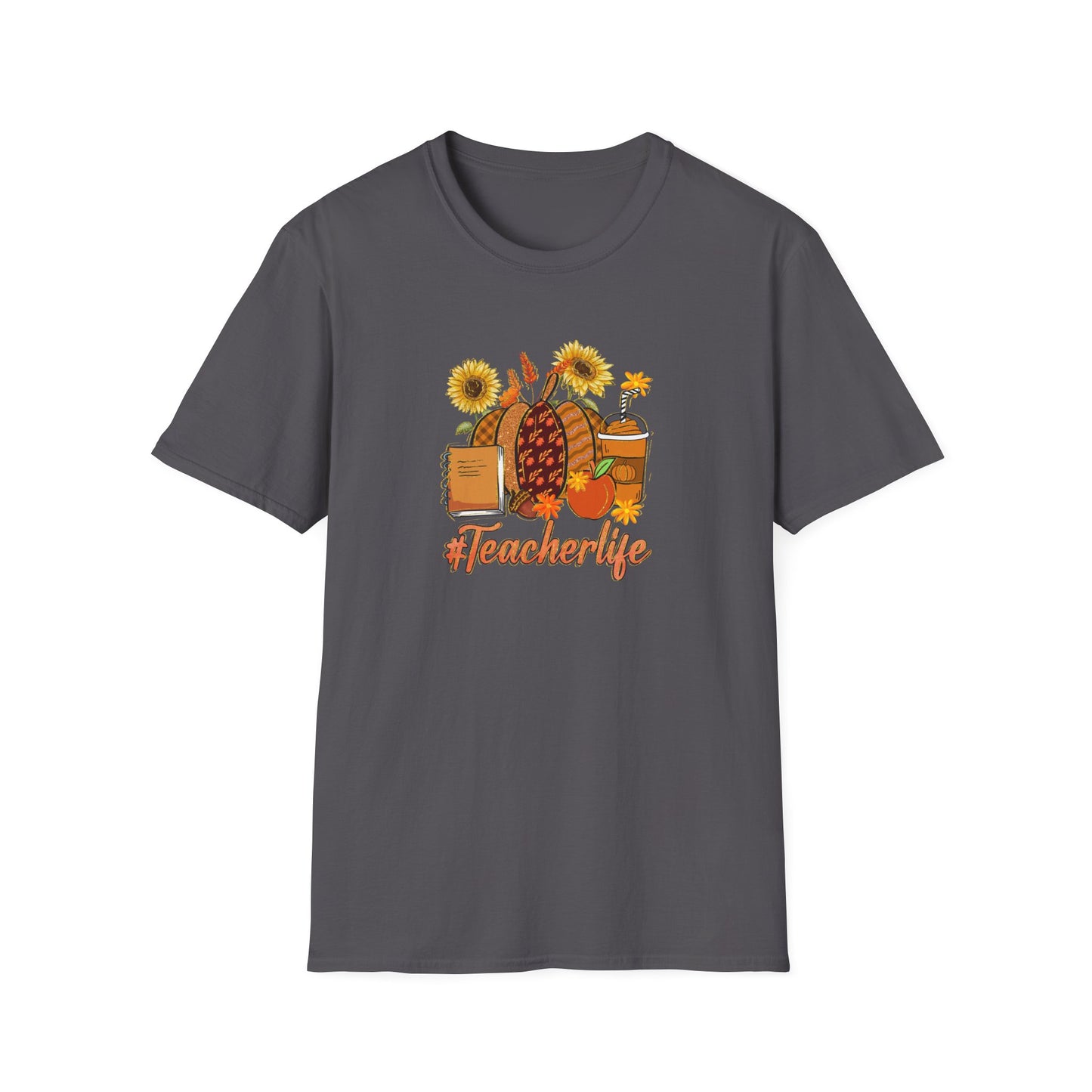 #Teacherlife Fall Unisex Softstyle T-Shirt - Perfect Gift for Teachers, Back to School, and Appreciation Events