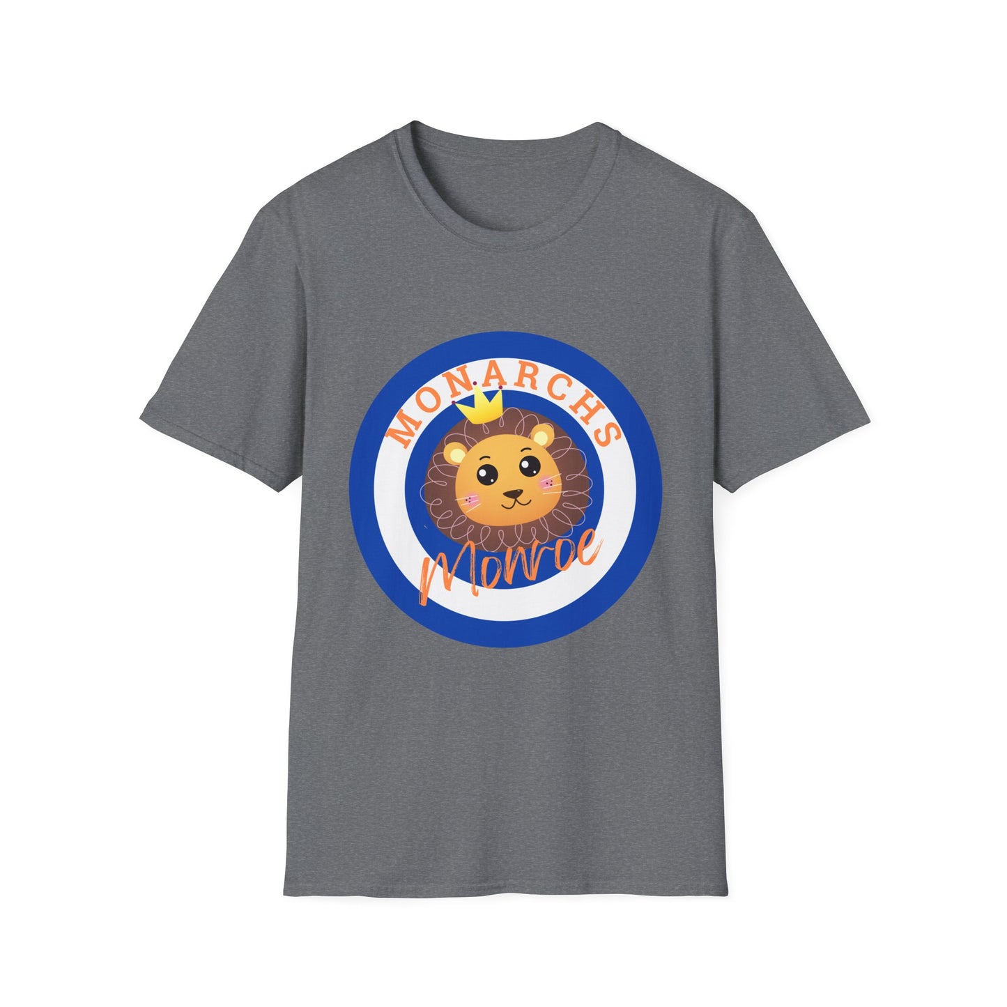 Monarch Lion Unisex Softstyle T-Shirt - Fun & Playful Design