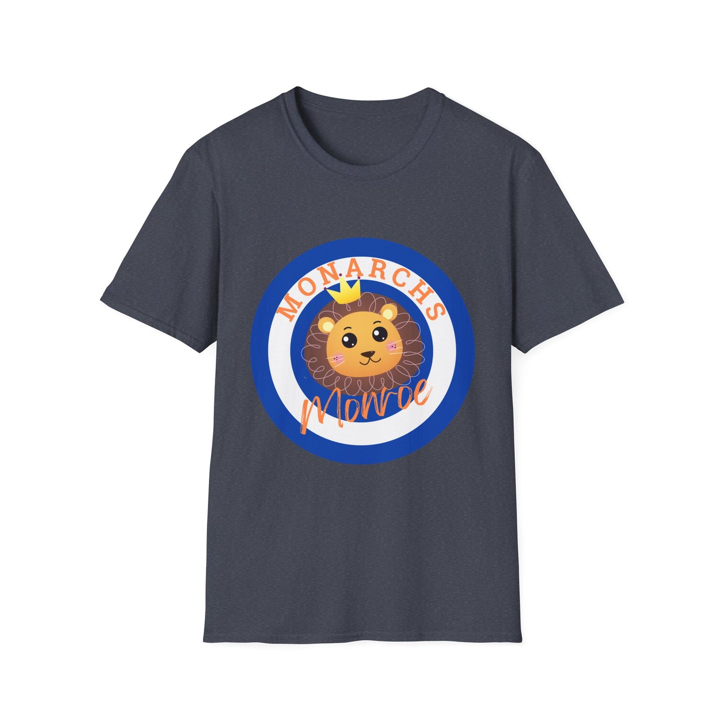 Monarch Lion Unisex Softstyle T-Shirt - Fun & Playful Design