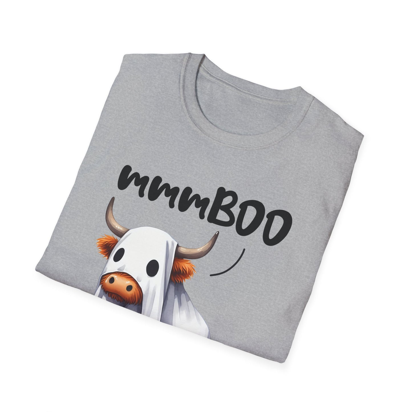mmmBoo Cute Halloween Cow Unisex T-Shirt - 'mmmBOO'