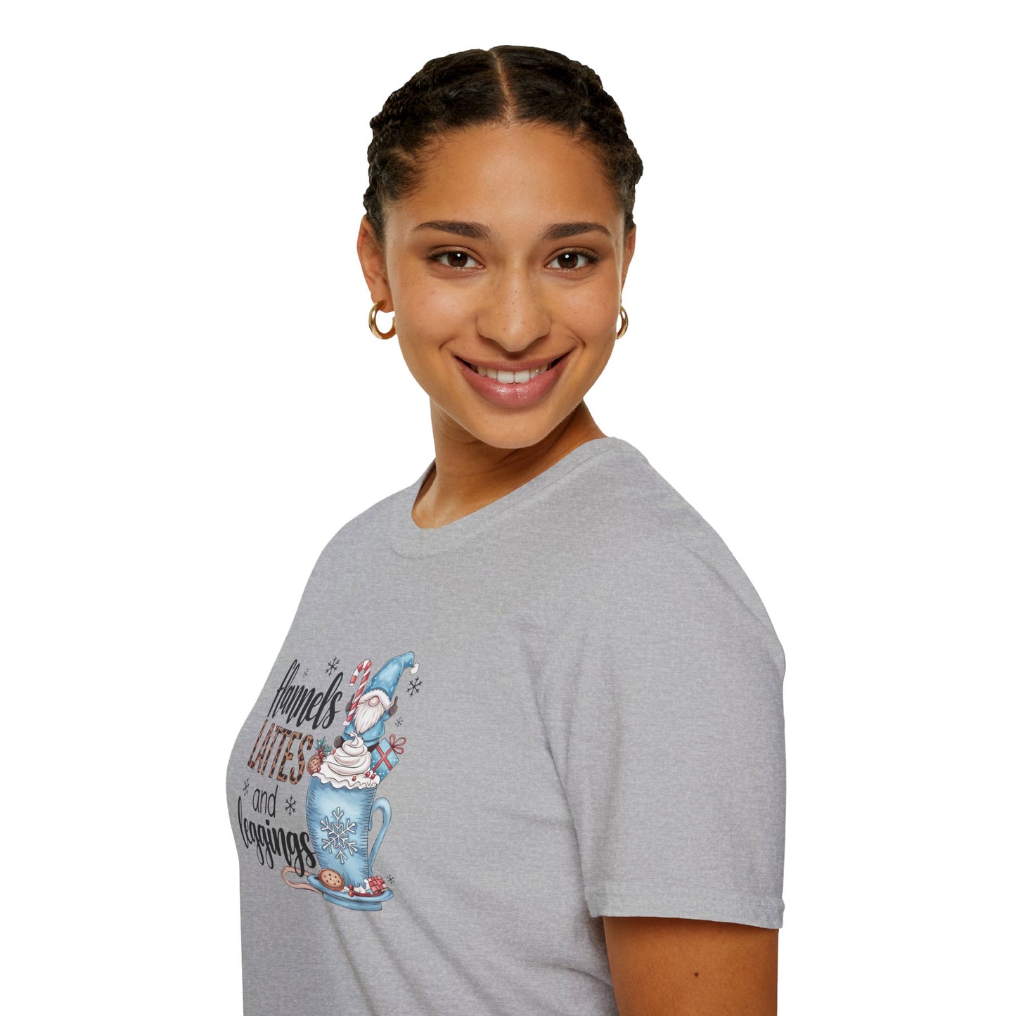 Cozy Flannels, Lattes & Leggings Winter Holiday Unisex T-Shirt