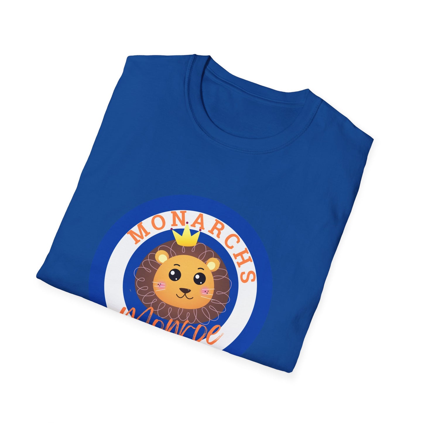 Monarch Lion Unisex Softstyle T-Shirt - Fun & Playful Design