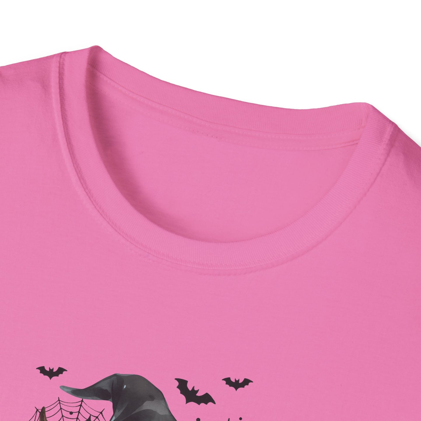 Halloween Cow Graphic T-Shirt - "We're Out at Midnight" - Unisex Softstyle Tee