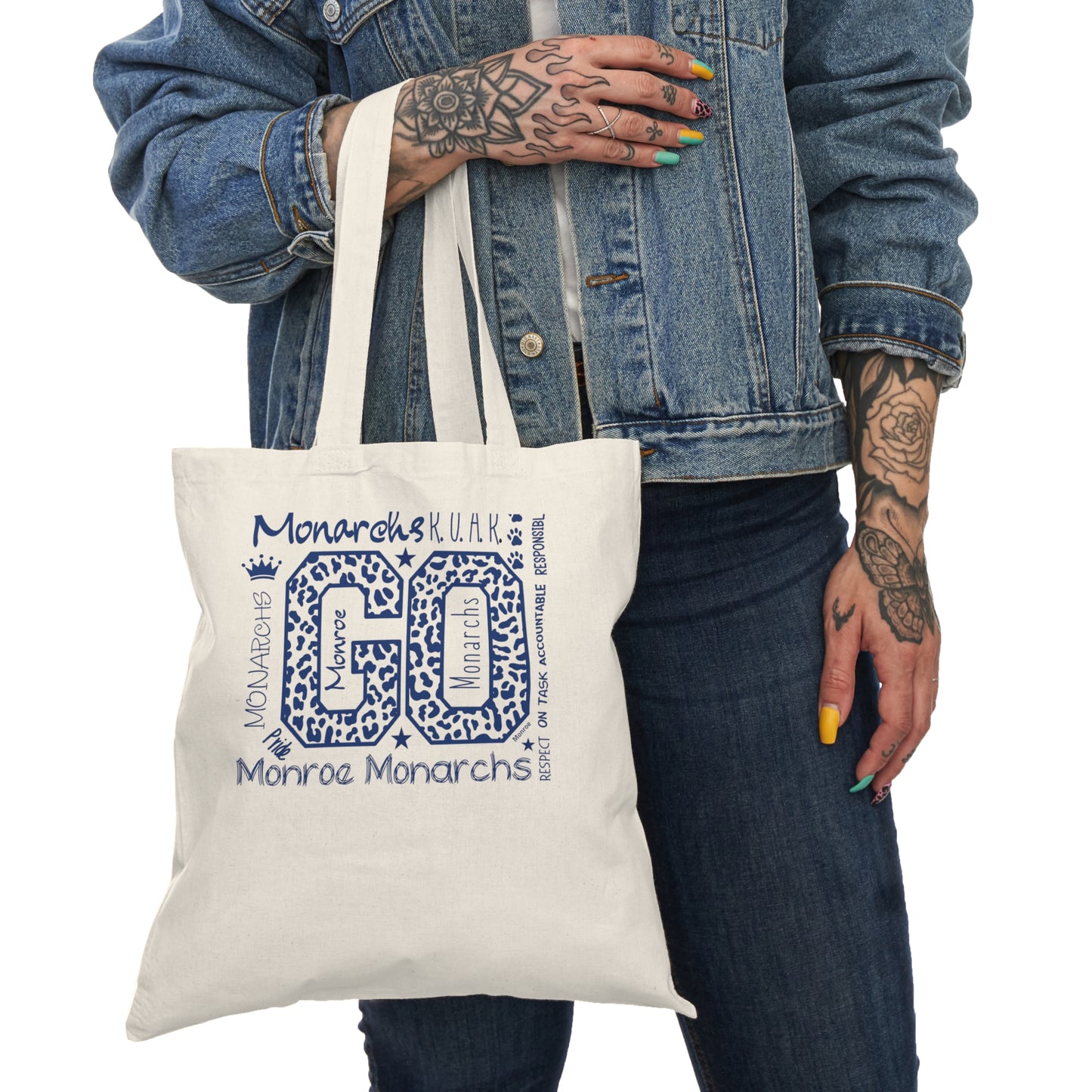 Monroe Monarchs Go Eco-Friendly Tote Bag - Sustainable Shopping & Travel