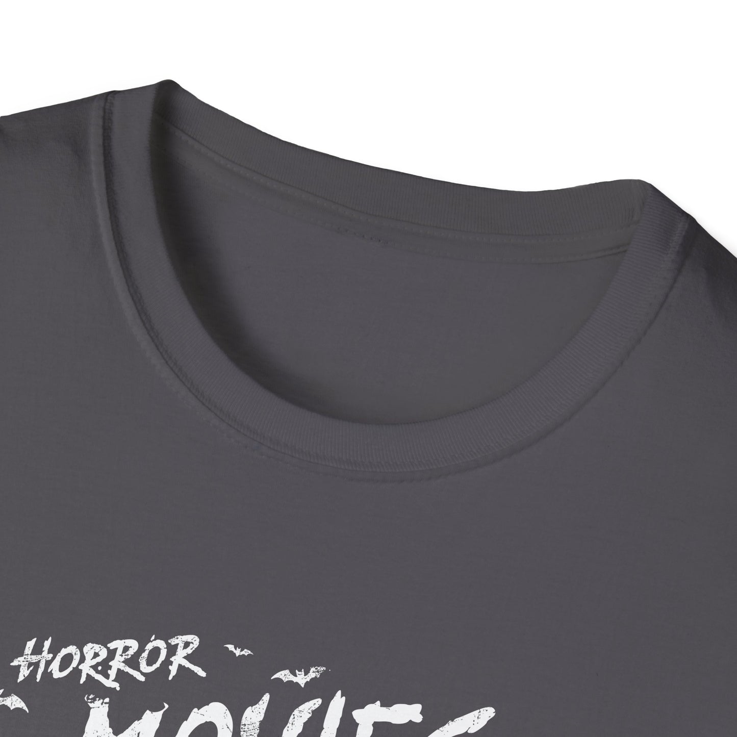 Horror Movies and Chill Unisex Softstyle T-Shirt -Movie Lover or Great Halloween Shirt