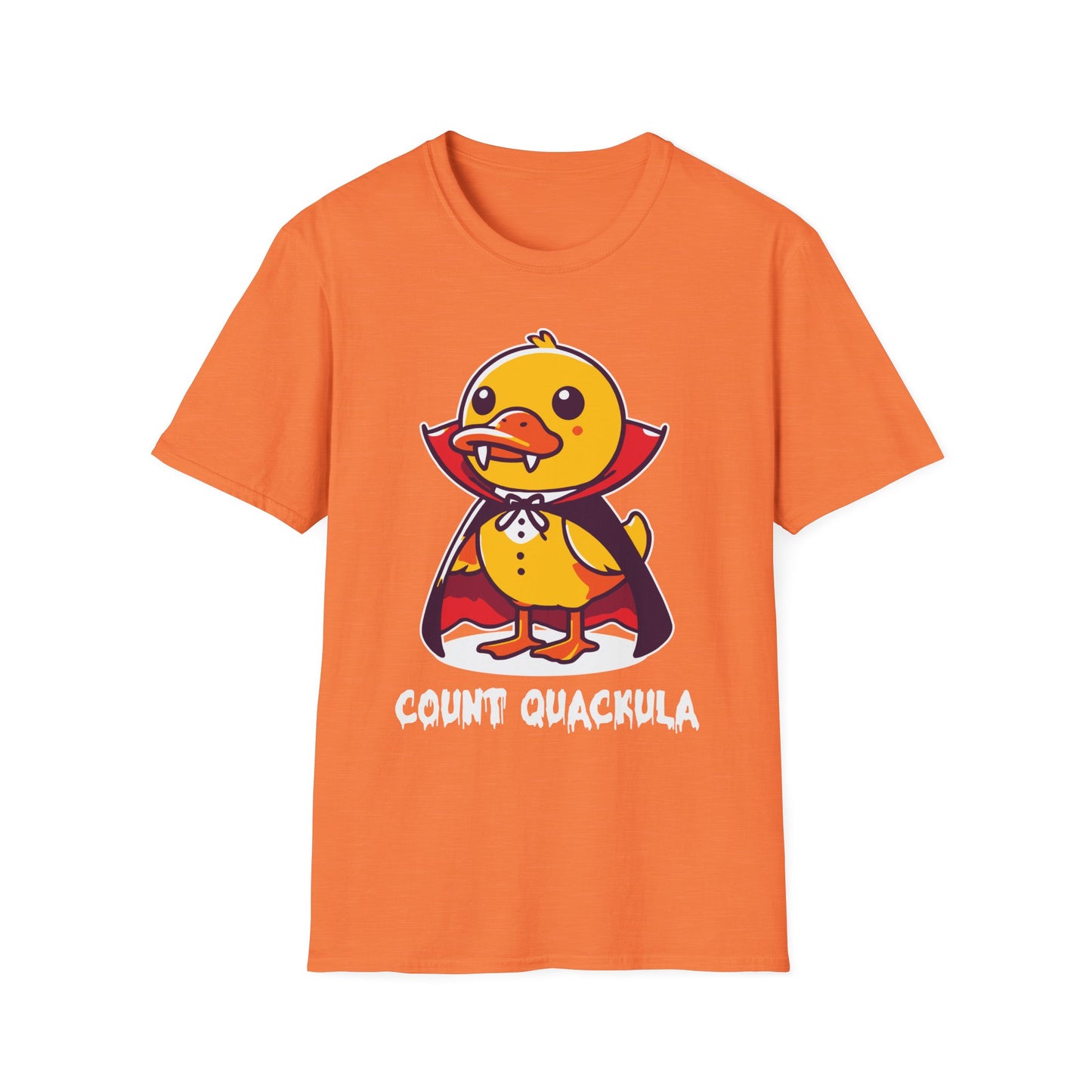 Count Quackula Unisex Softstyle T-Shirt - Fun Halloween Graphic Tee