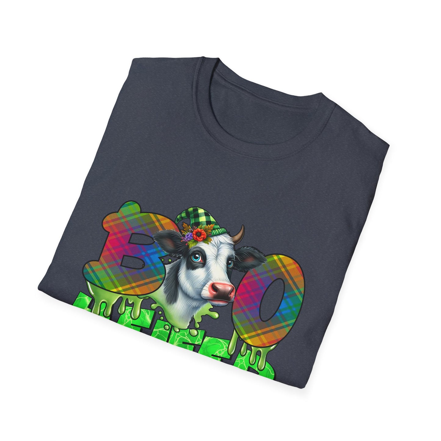 Boo Heifer Halloween Cow Unisex Softstyle T-Shirt