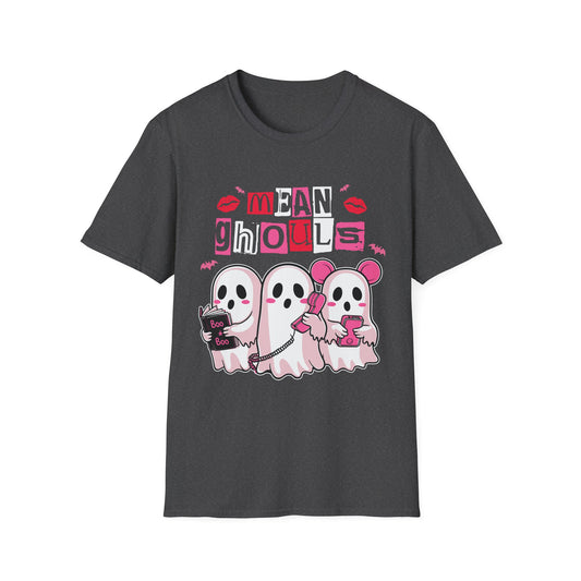 Mean Ghouls Unisex Softstyle T-Shirt - Cute Halloween Tee for Ghost Lovers