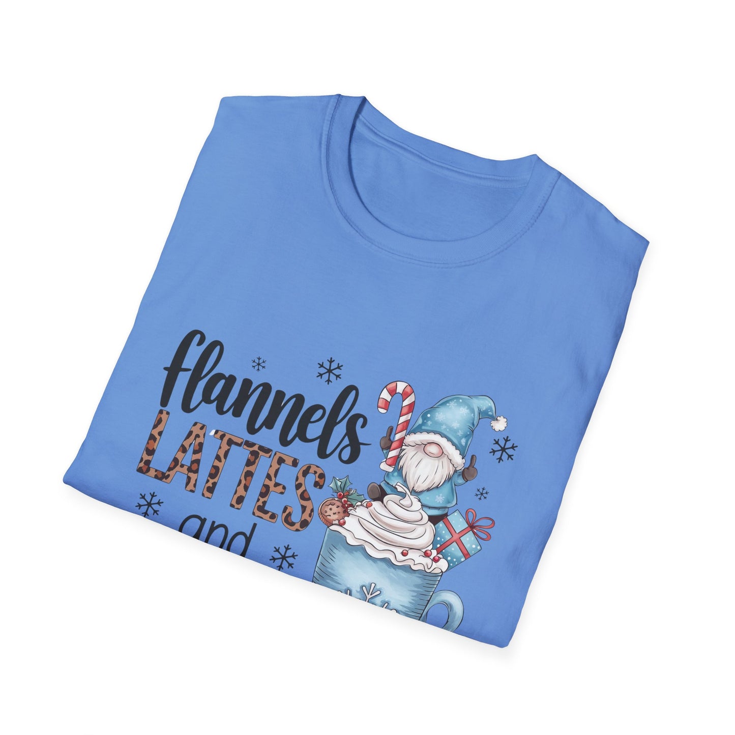 Cozy Flannels, Lattes & Leggings Winter Holiday Unisex T-Shirt