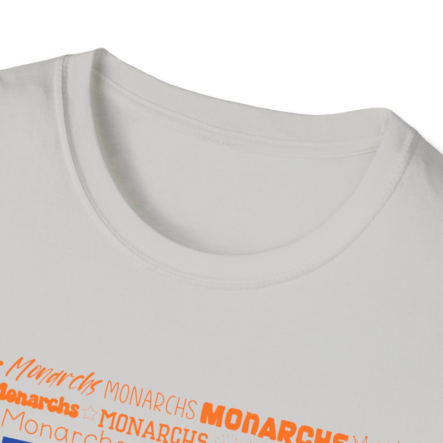 Blue M Crown Monarchs ROAR Unisex Softstyle T-Shirt - School Spirit Tee