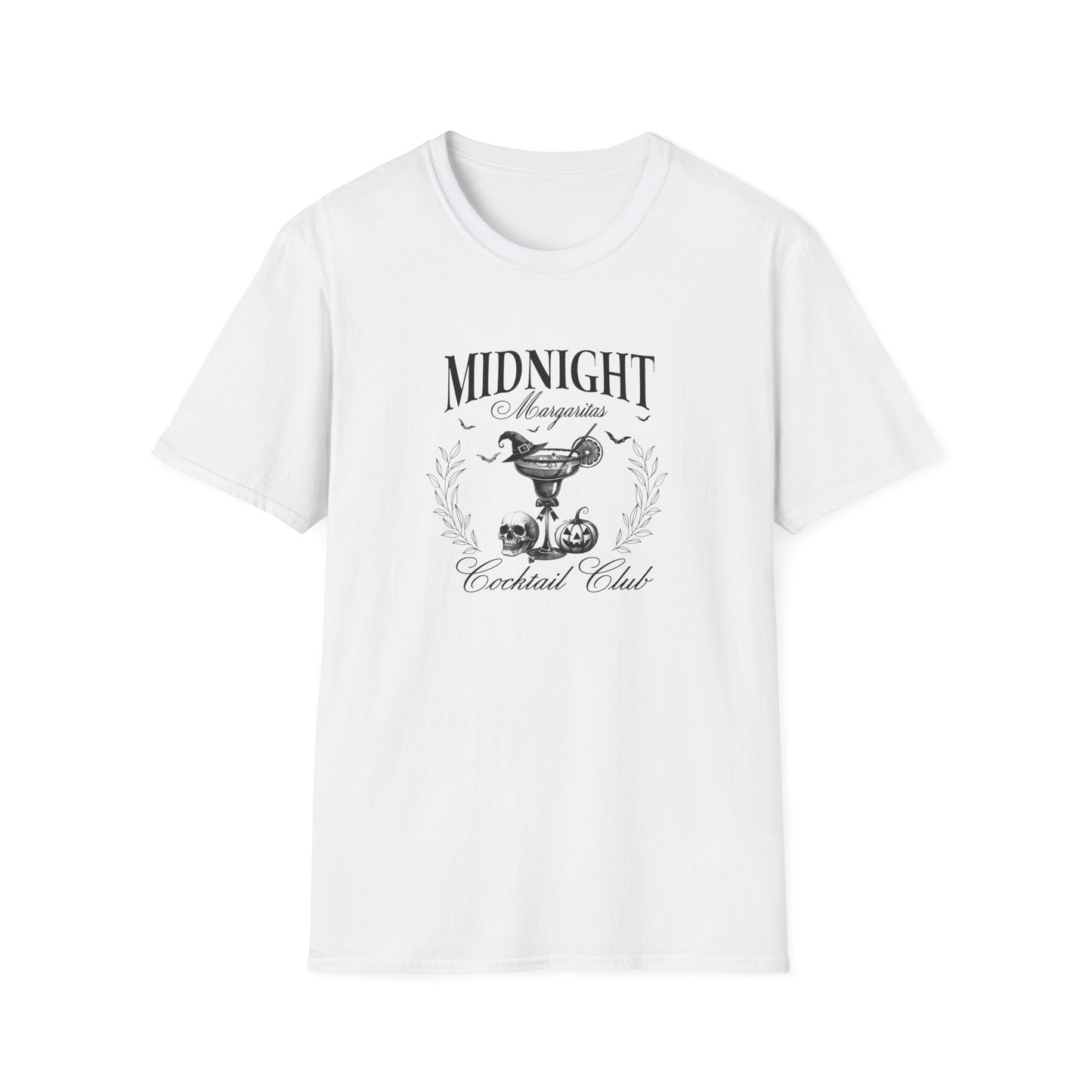 Midnight Margaritas Cocktail Club Unisex Softstyle  Halloween T-Shirt