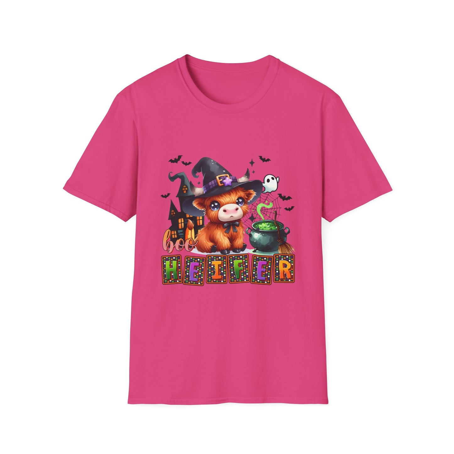 Boo Heifer Cute Halloween Unisex Softstyle T-Shirt
