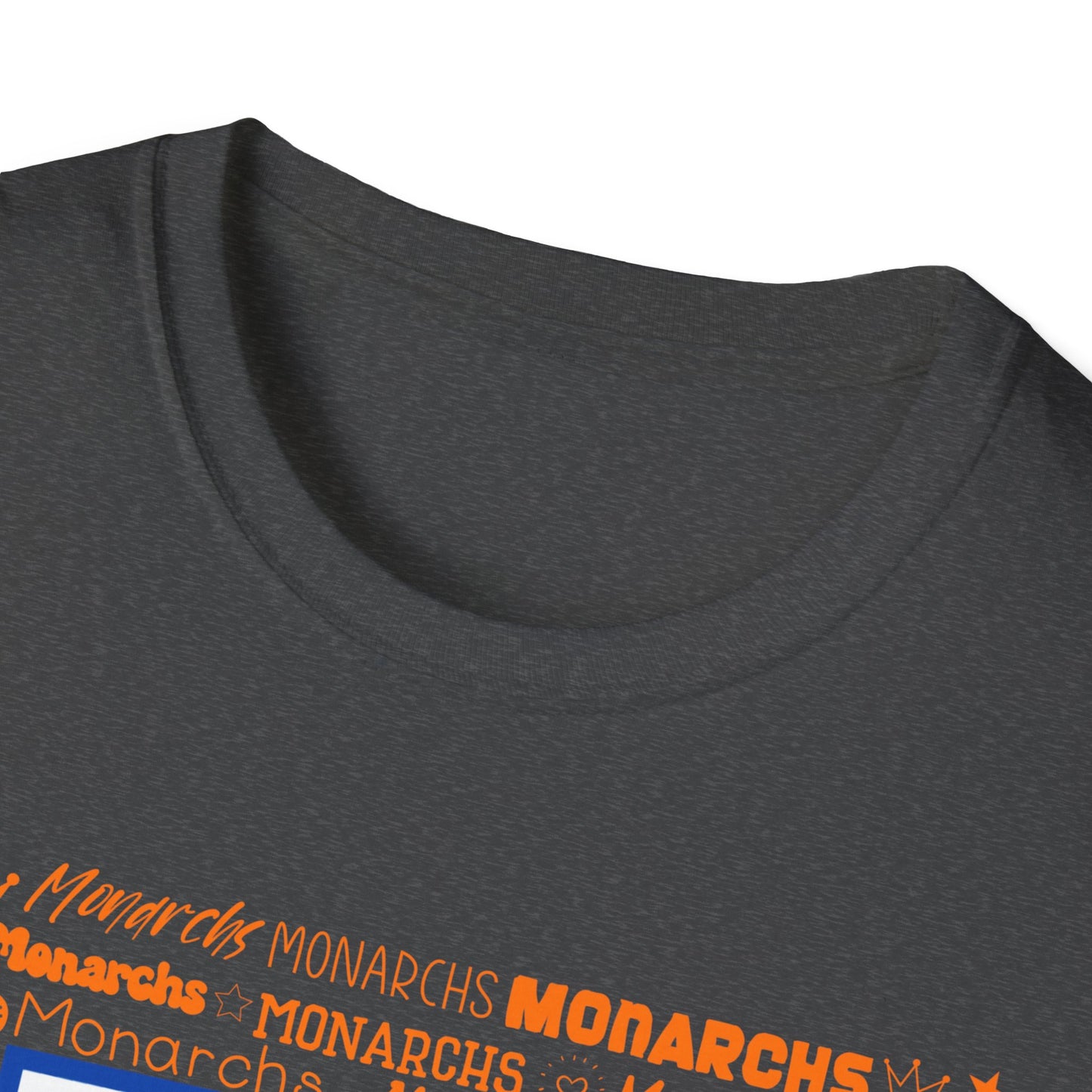 Blue Hearts M Monarch Unisex Softstyle T-Shirt - Monarchs ROAR Graphic Tee