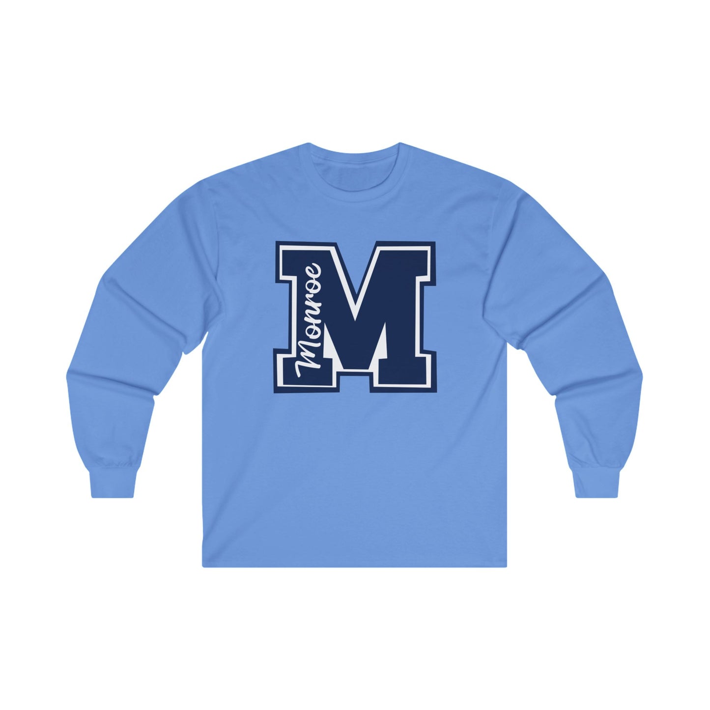 Monroe Unisex Ultra Cotton Long Sleeve Tee - Comfortable School Spirit Wear