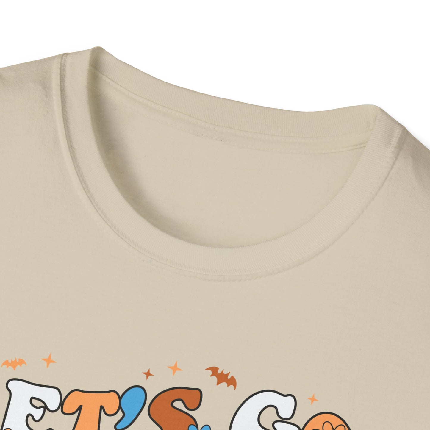 Let's Go Ghouls Unisex Softstyle T-Shirt – Fun Halloween Tee for Ghost Lovers