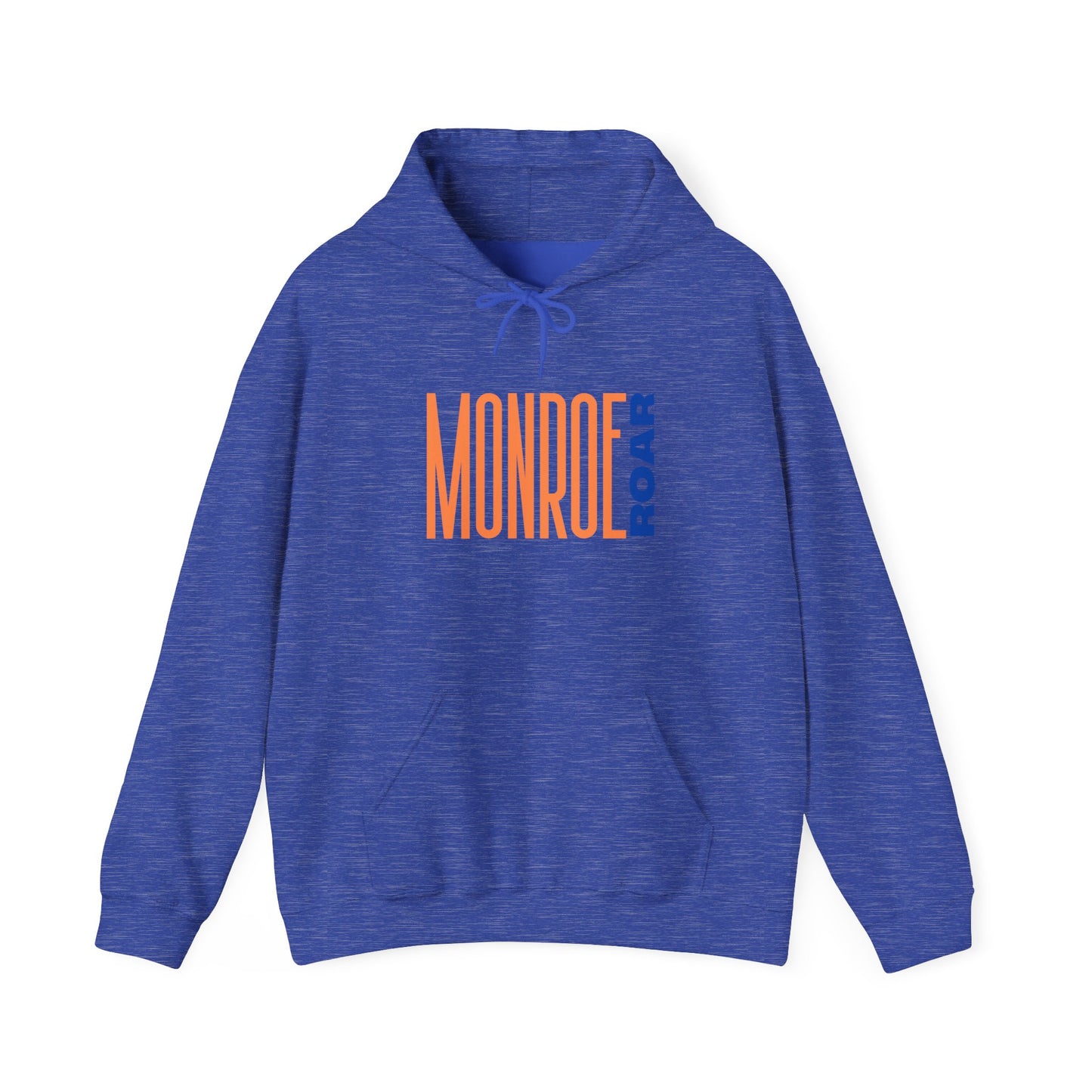 Monroe Roar Unisex Heavy Blend™ Hoodie – Comfortable Graphic Sweatshirt in Blue
