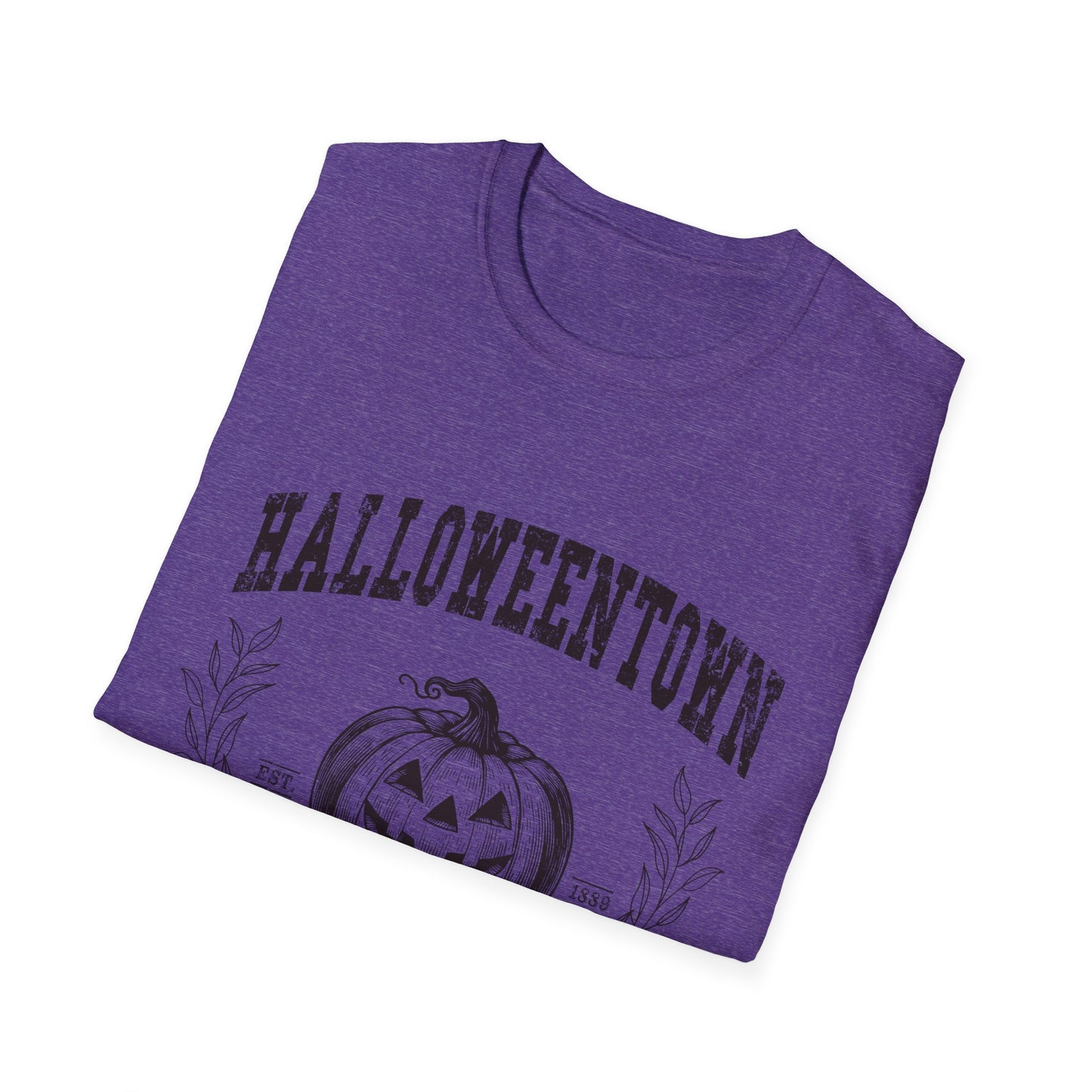 Halloween University Pumpkin Graphic T-Shirt for Fall Celebrations