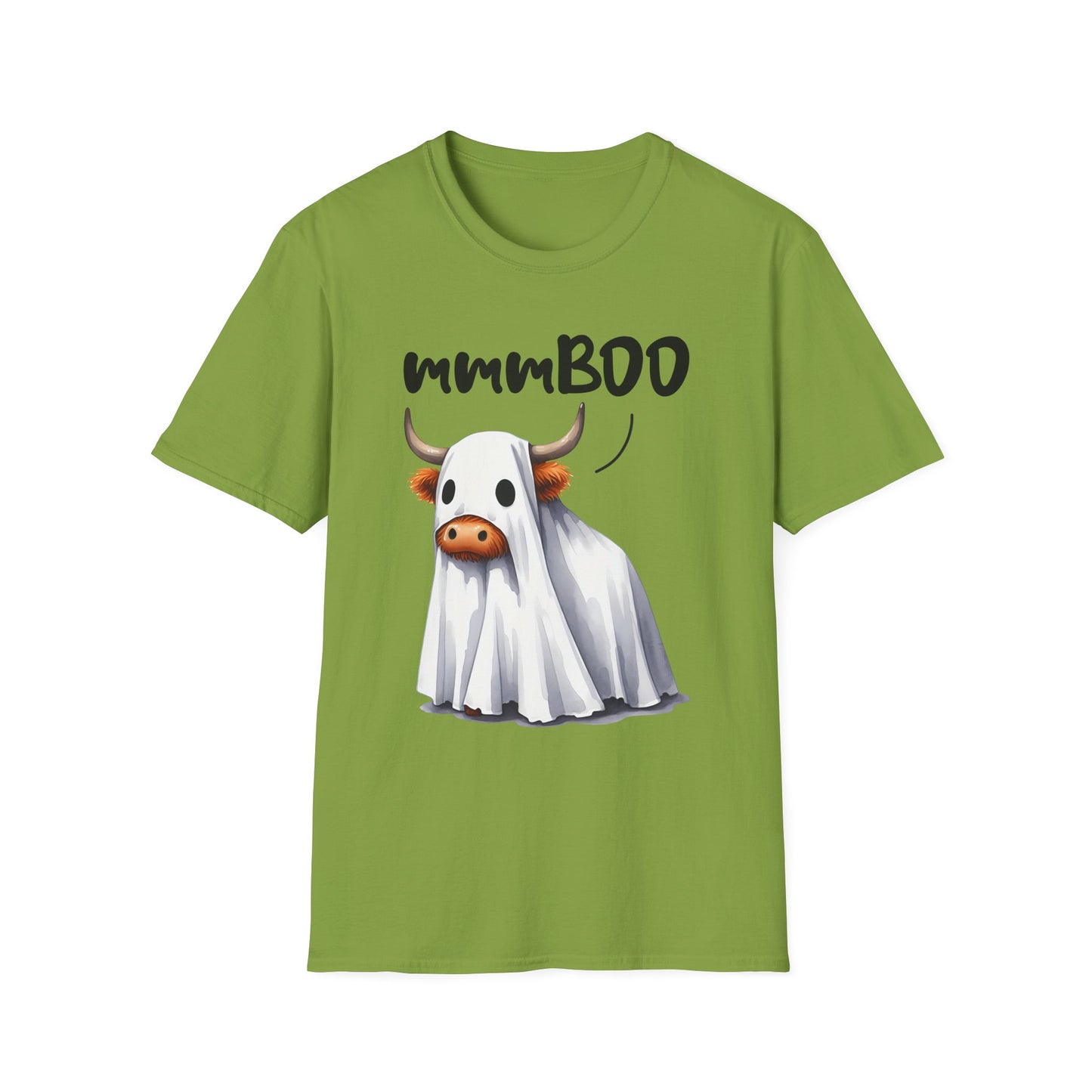 mmmBoo Cute Halloween Cow Unisex T-Shirt - 'mmmBOO'