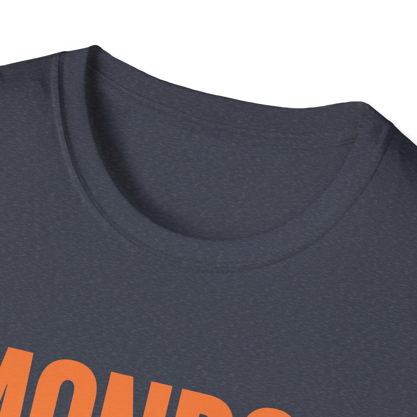 Monroe (Orange) Monarchs (Blue) with Cute Lion Wearing a Crown Leaping Adult Unisex Soft Tshirt