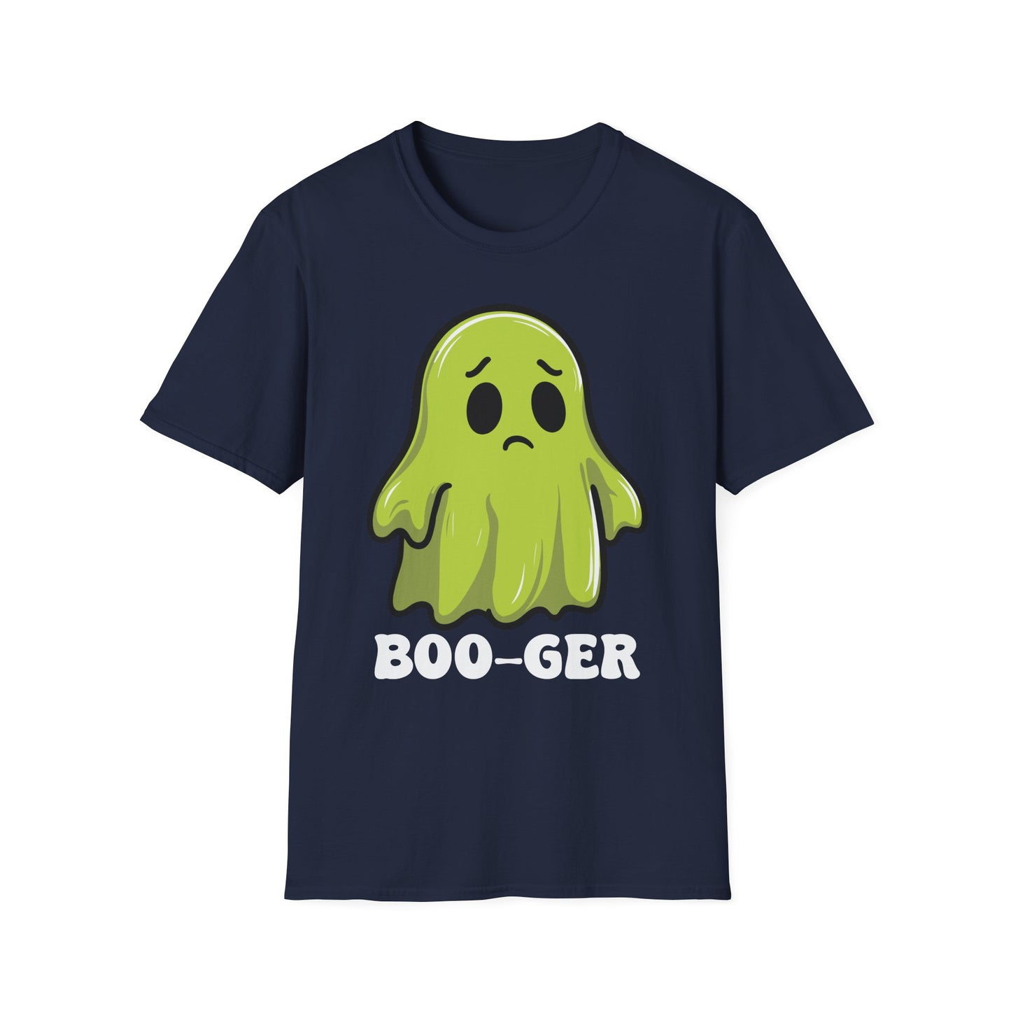Cute Ghost 'Boo-ger' Unisex Softstyle T-Shirt - Perfect for Halloween Fun!