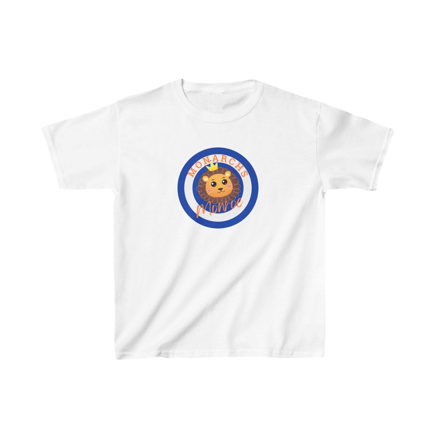 Kids Lion Graphic Monroe Monarchs Tee - Monarchs Pride Design