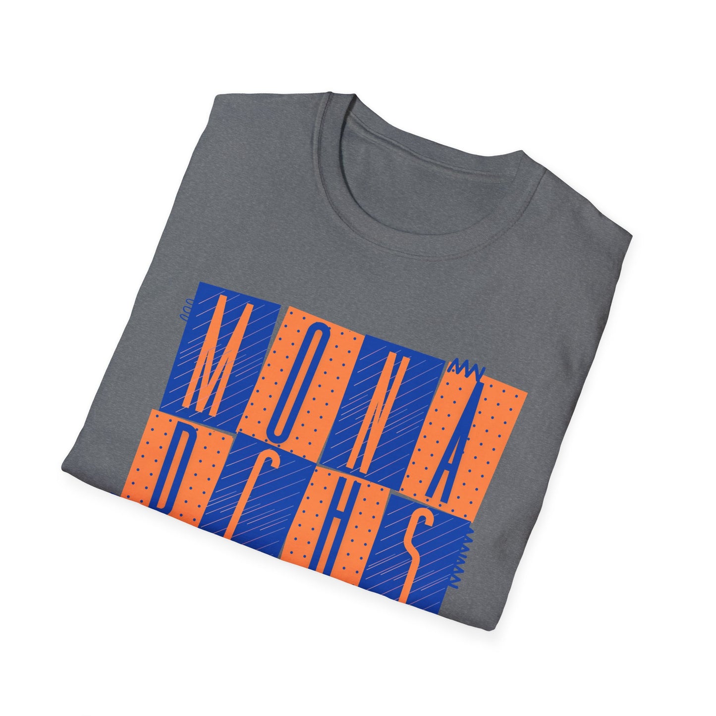Monarchs Squares Dots Unisex Softstyle T-Shirt - Trendy Graphic Tee for Everyday Wear