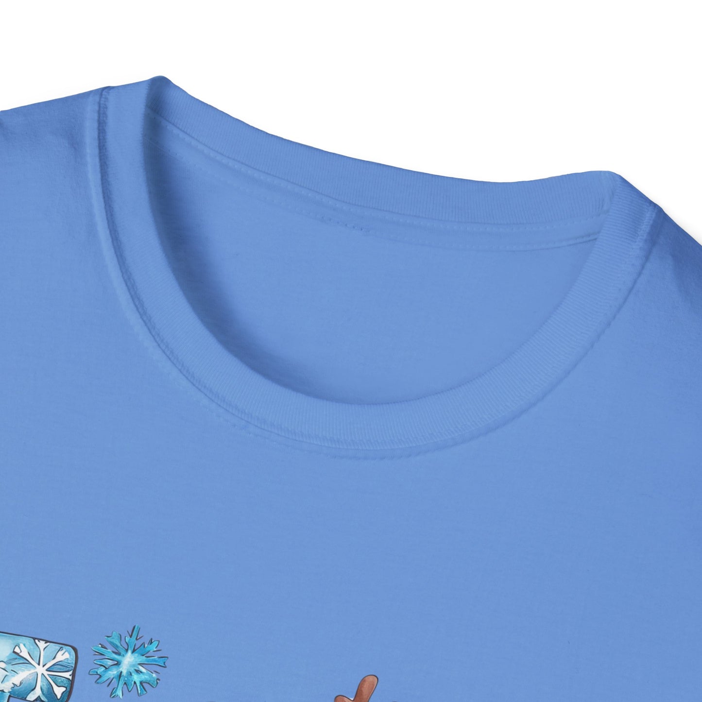 'Tis the Season Unisex Softstyle T-Shirt - Festive Holiday Tee with Snowman Design