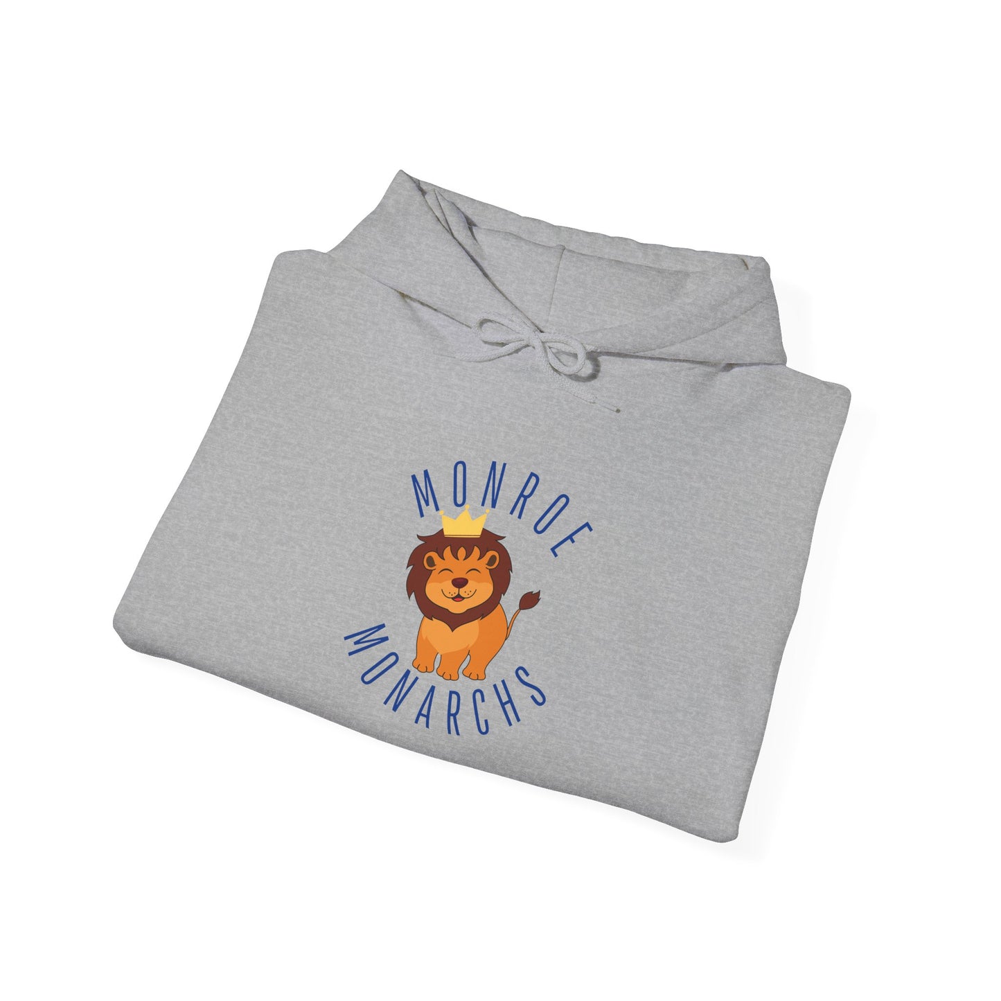 Monroe Monarchs Lion Graphic Hoodie - Unisex Heavy Blend Sweatshirt