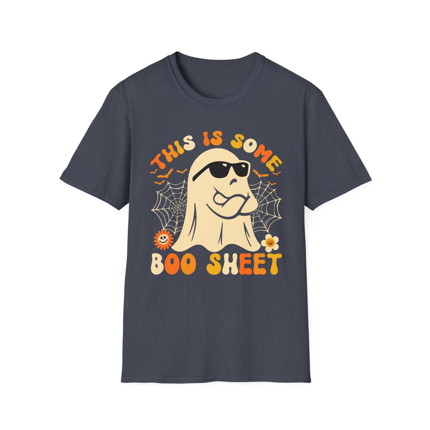 Funny Halloween Unisex Softstyle T-Shirt - "This is Some Boo Sheet"