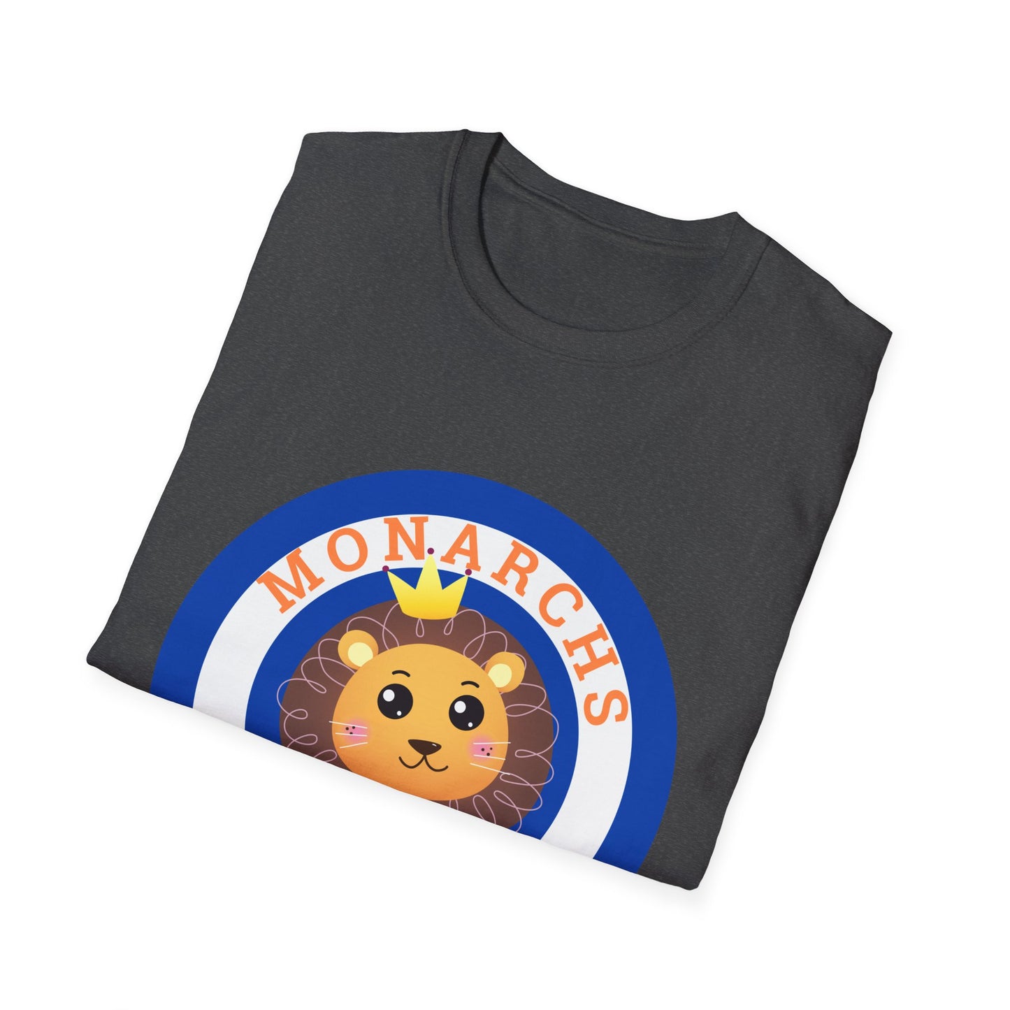 Monarch Lion Unisex Softstyle T-Shirt - Fun & Playful Design