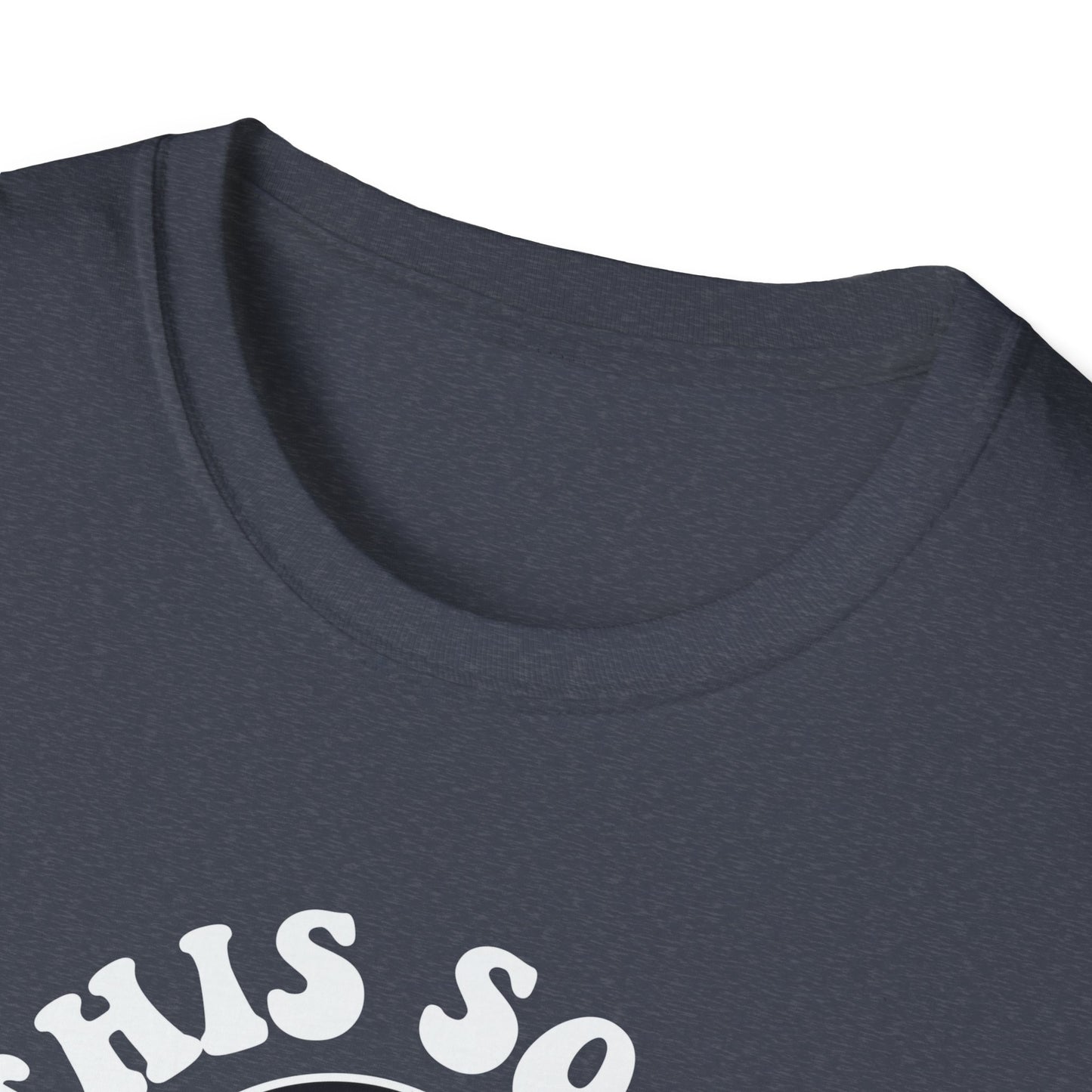 Cool Ghost Sipping Coffee Halloween "Boo Sheet" Unisex Softstyle T-Shirt