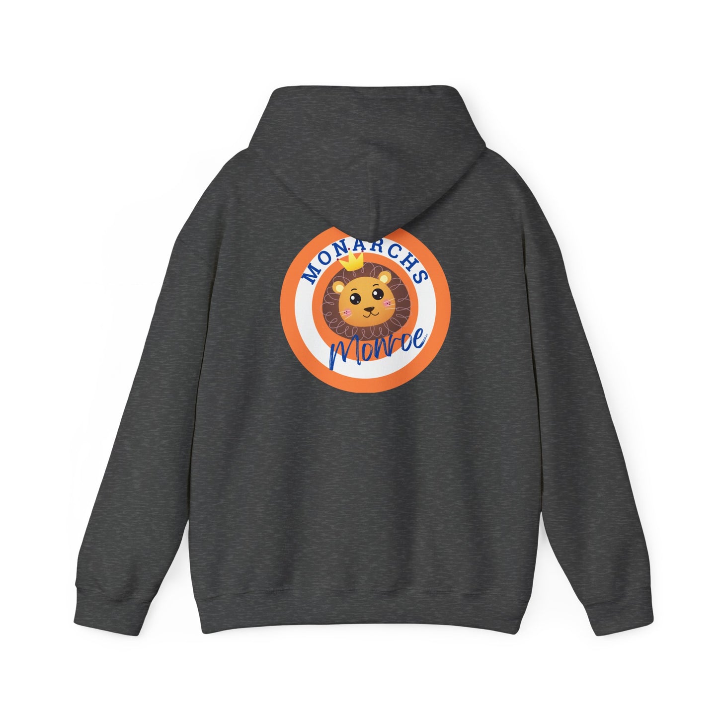 Monarchs Hoodie with Cute Lion Design ON THE BACK - Unisex Heavy Blend™ Sweatshirt