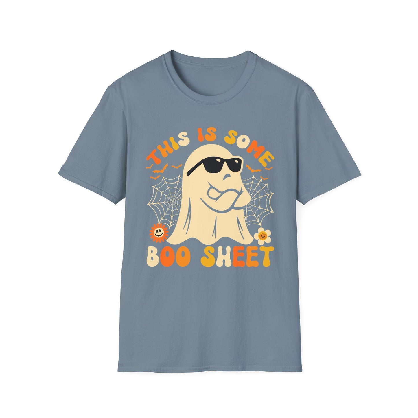 Funny Halloween Unisex Softstyle T-Shirt - "This is Some Boo Sheet"