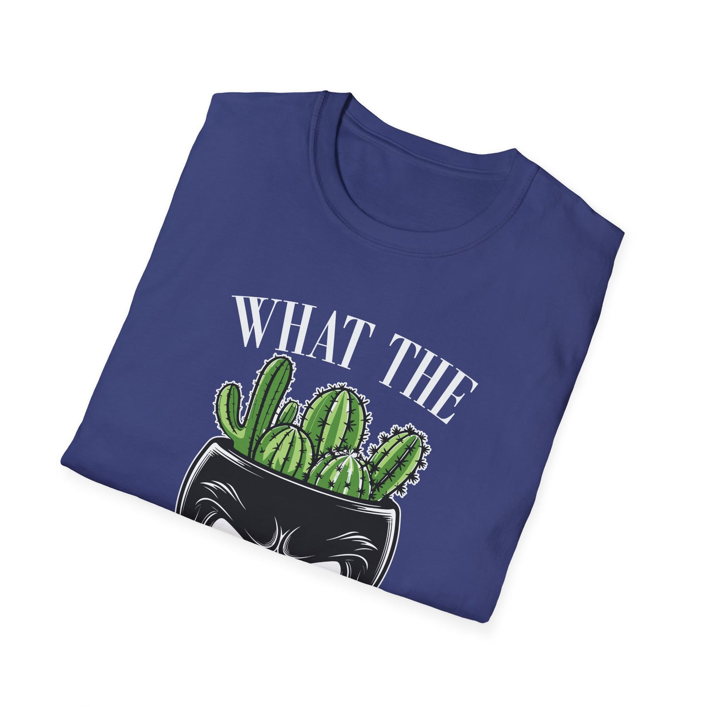 Funny Cactus Skull  Halloween T-Shirt - 'What the Fucculent' Graphic - Perfect Gift for Plant Lovers