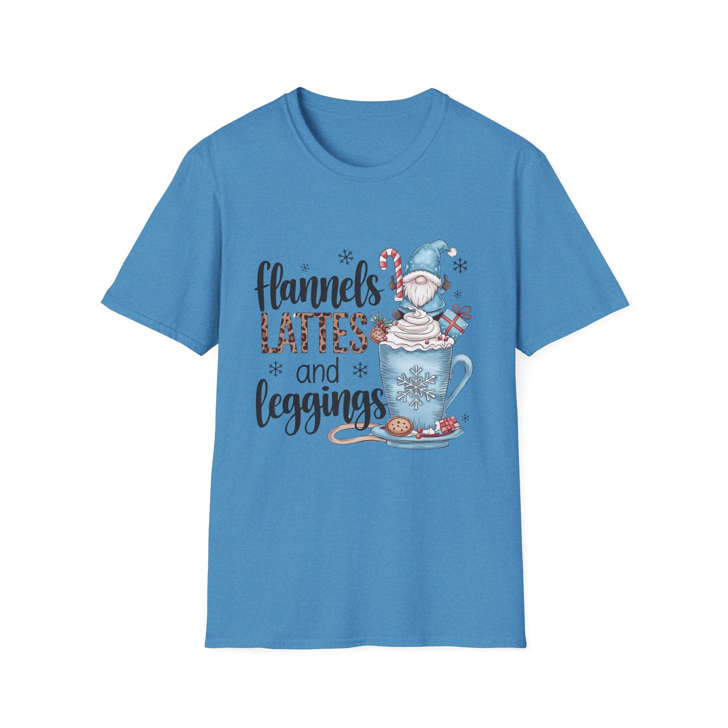 Cozy Flannels, Lattes & Leggings Winter Holiday Unisex T-Shirt