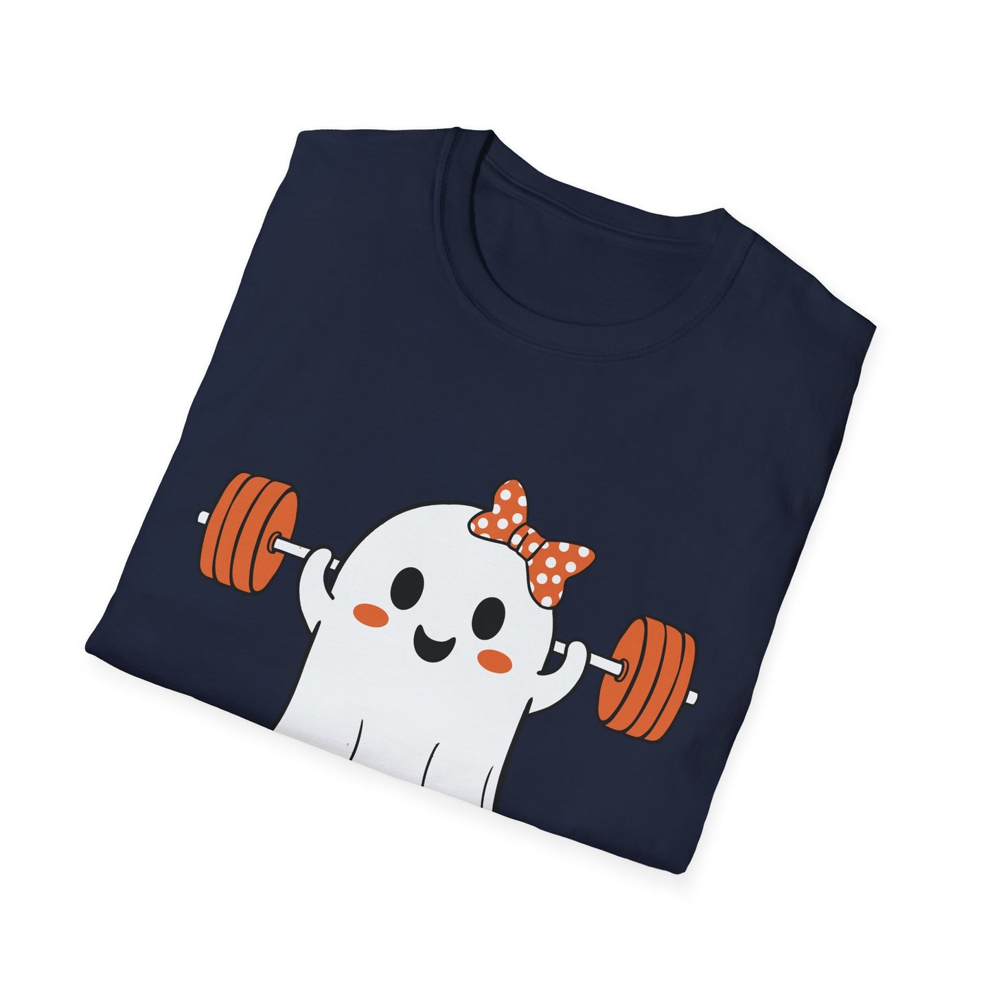 Funny Ghost Workout T-Shirt - "Working On My BOOTY" Halloween Tee