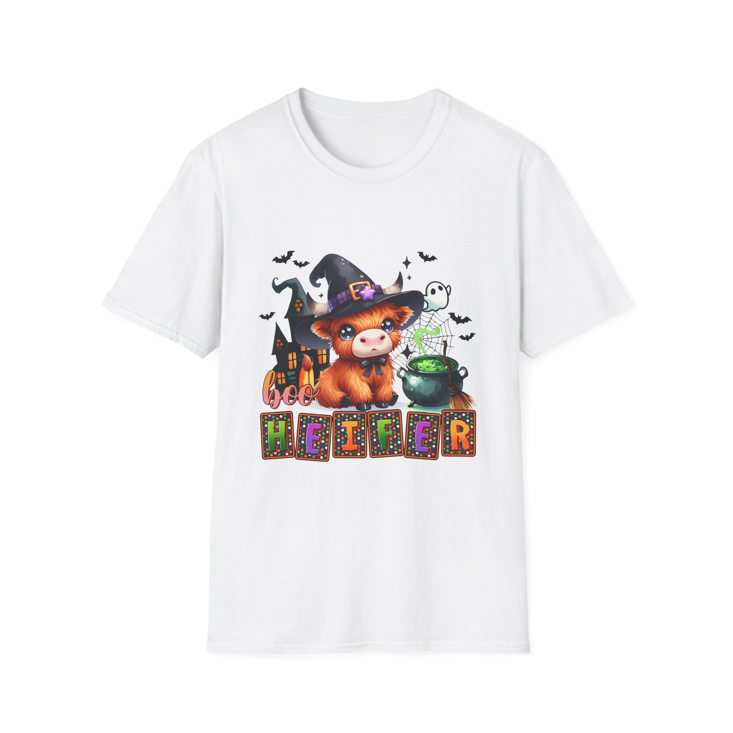 Boo Heifer Cute Halloween Unisex Softstyle T-Shirt