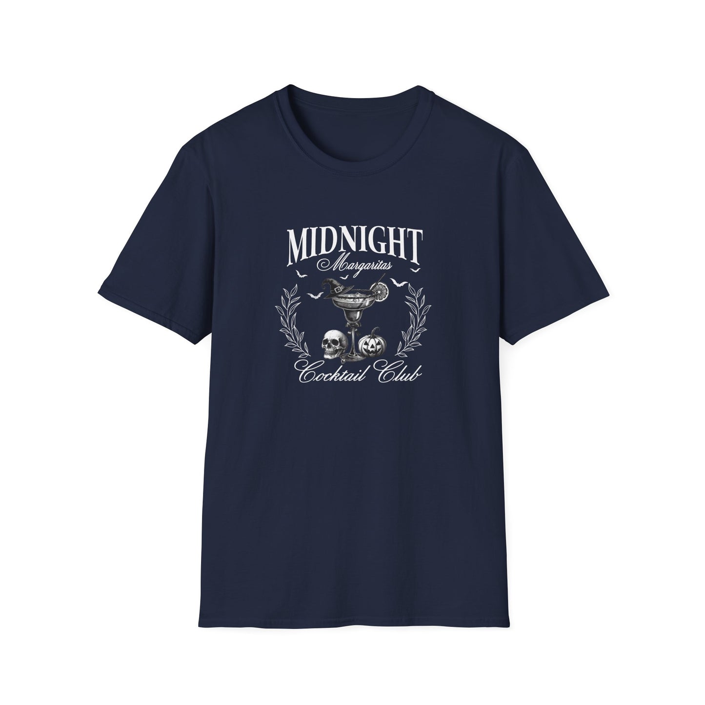Midnight Margaritas Cocktail Club Halloween Unisex Softstyle T-Shirt