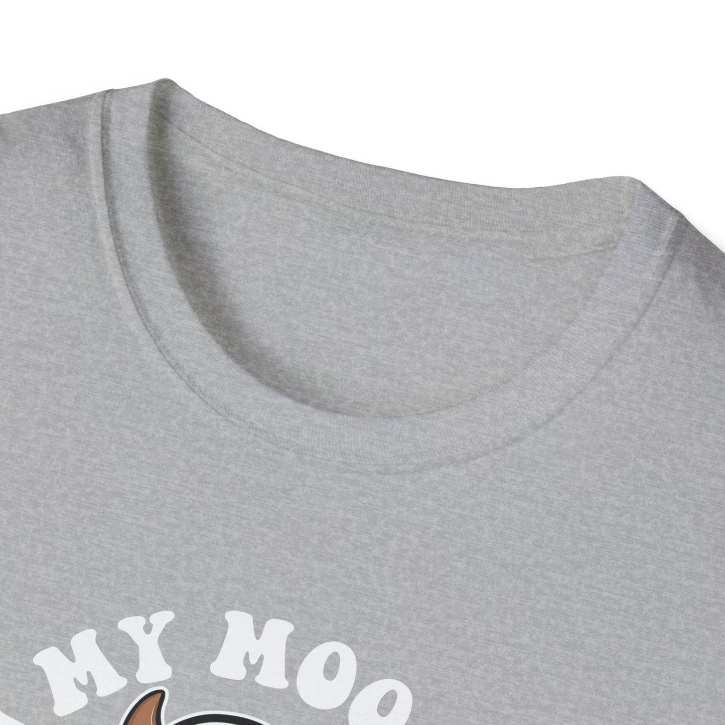 Funny Cow Ghost Unisex Softstyle T-Shirt for Halloween "In My Moo Boo Era"