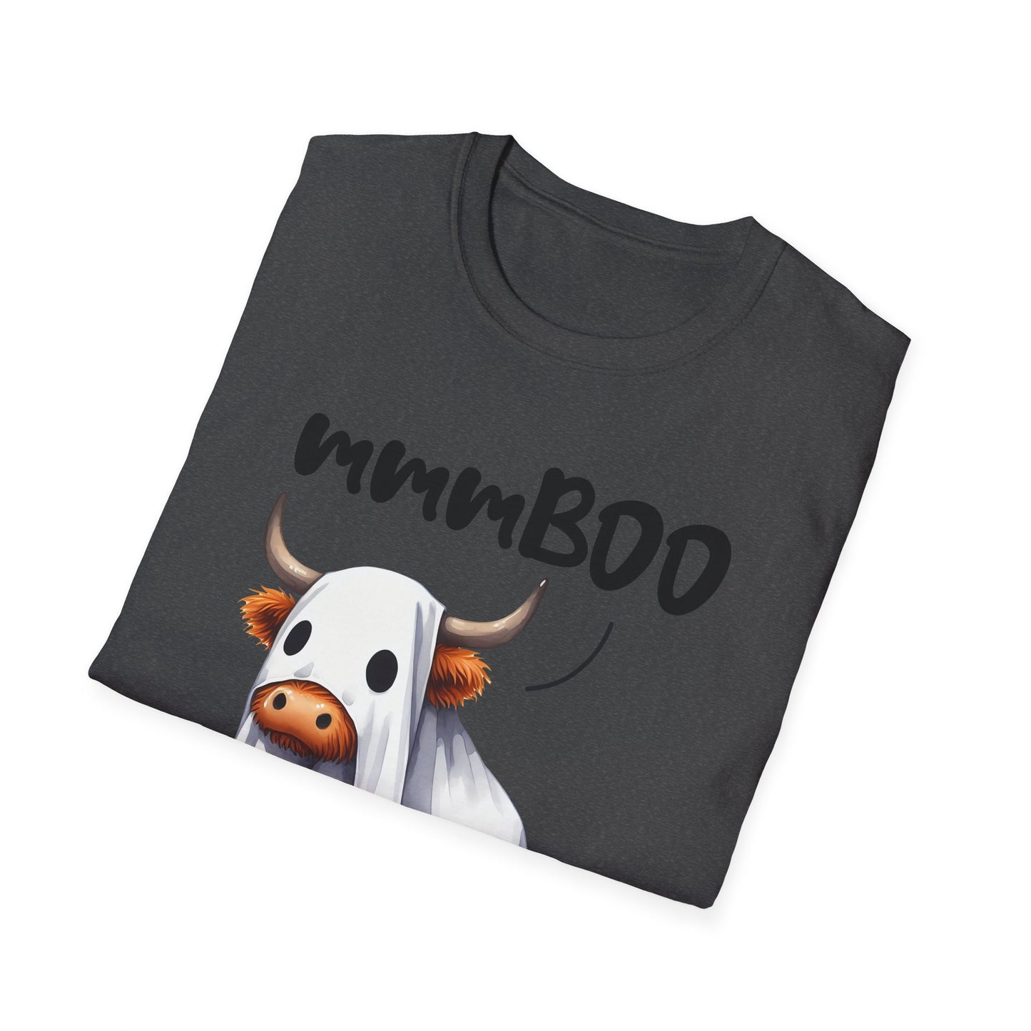 mmmBoo Cute Halloween Cow Unisex T-Shirt - 'mmmBOO'