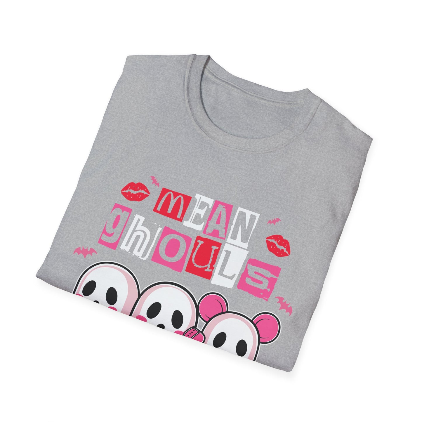 Mean Ghouls Unisex Softstyle T-Shirt - Cute Halloween Tee for Ghost Lovers
